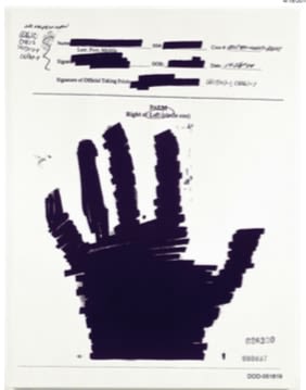 Jenny Holzer, PALM Left DOD-051819, 2007