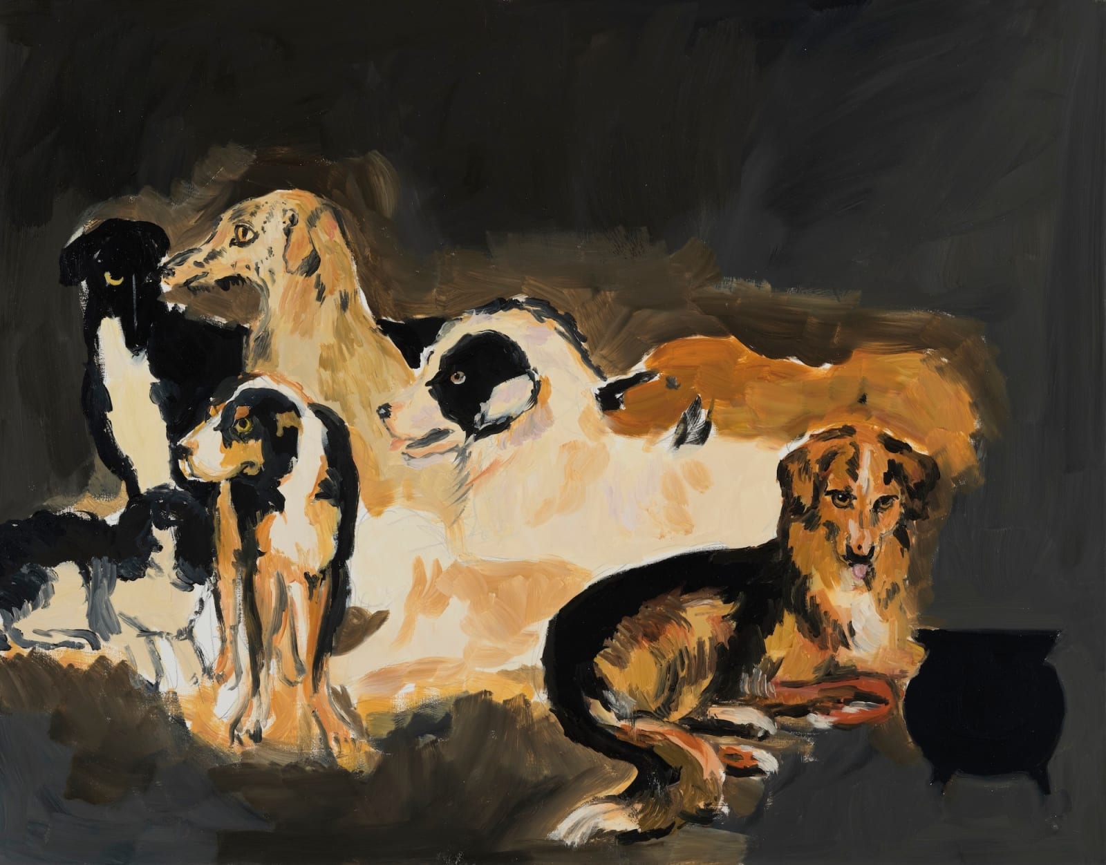 Karen Kilimnik, the witche's familiars in the woods, 2010