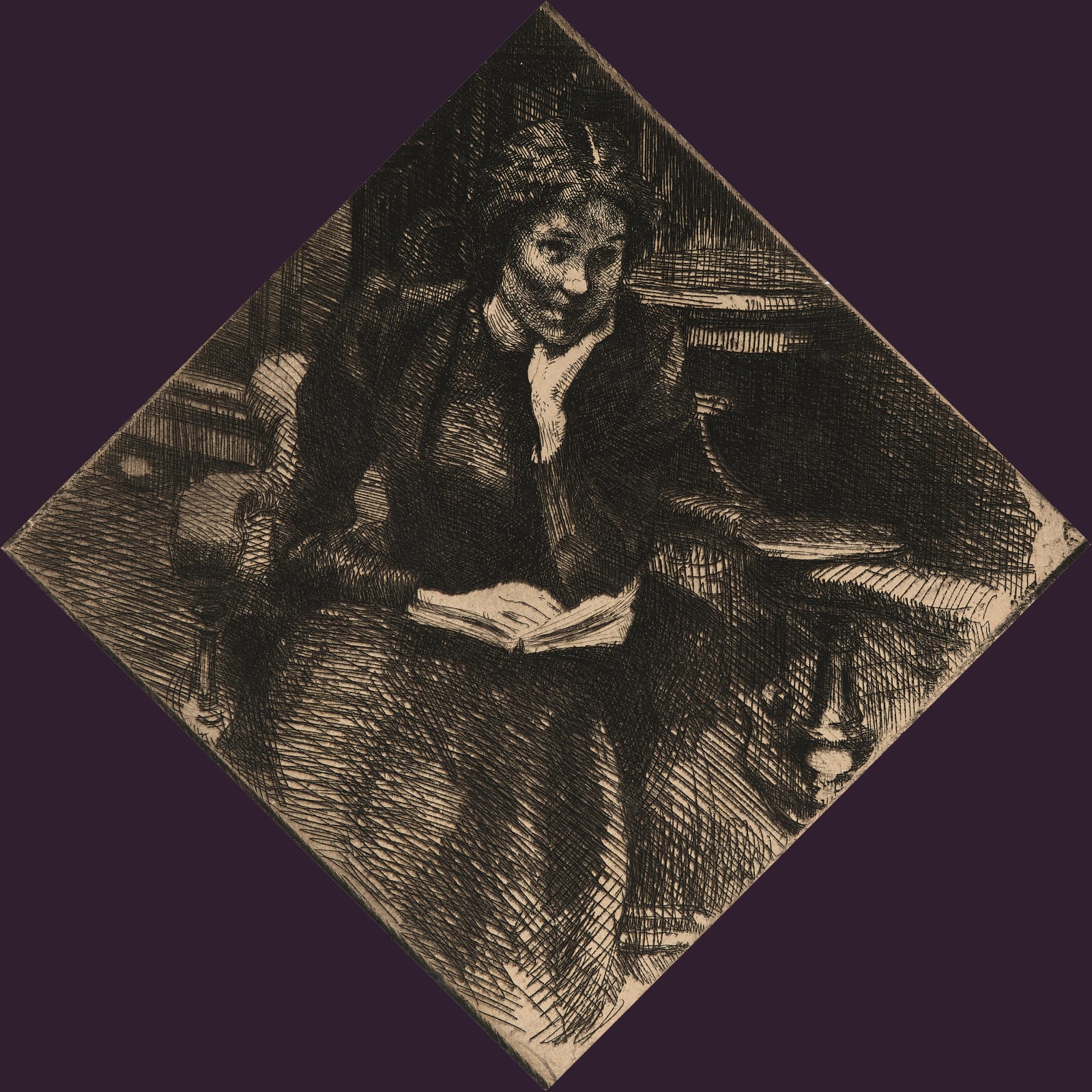 Albert Besnard (1849-1934), La Lecture, 1892