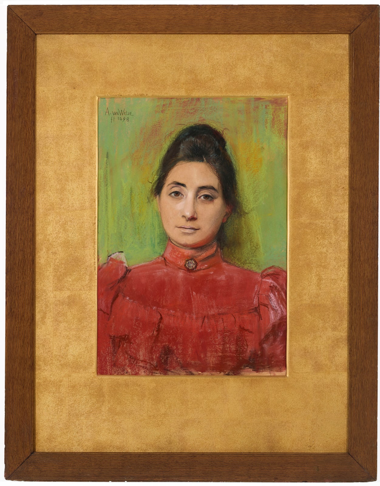 Antoon van Welie (1866-1956) Portrait of Agnes Aronstein-Lewin