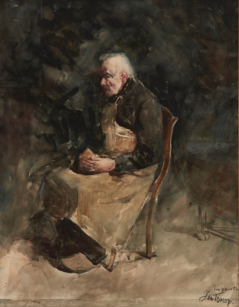Jan Toorop, Le Pauvre (Study for l'Intérieur a Haeren)