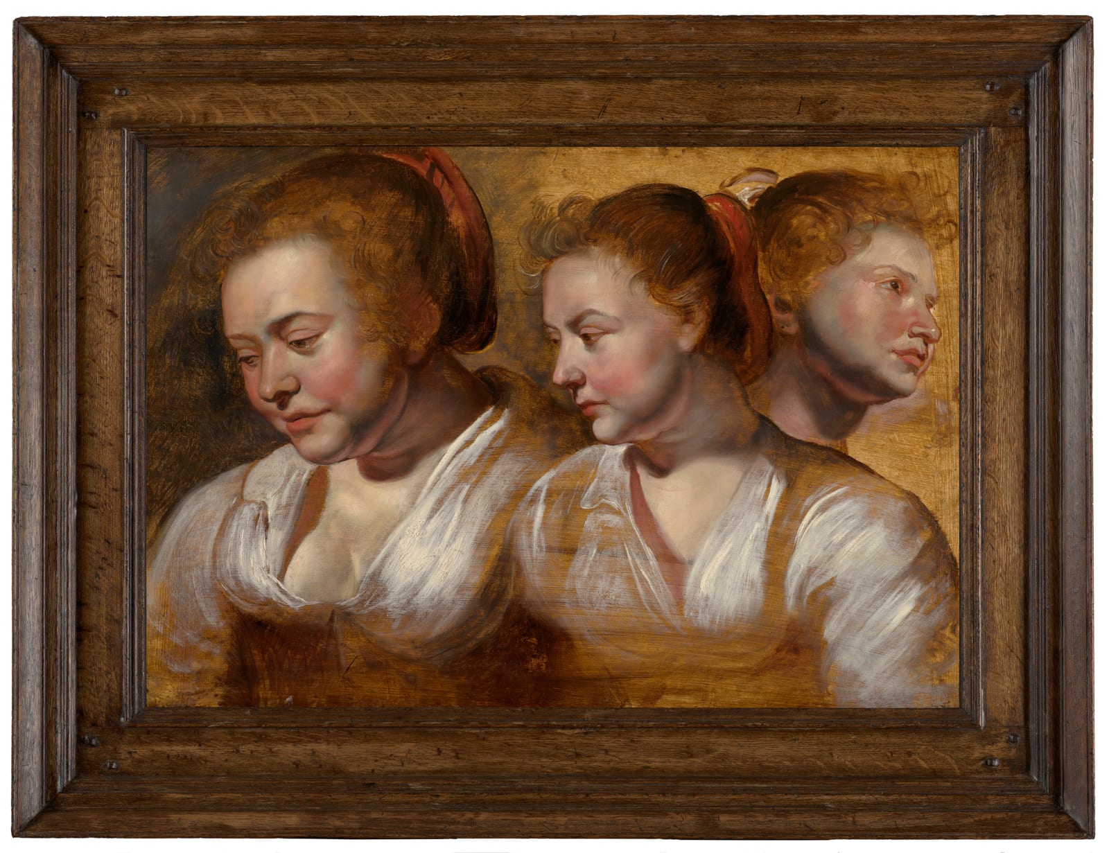 Jacob Jordaens (1593-1678) Three studies of a young woman, c. 1615