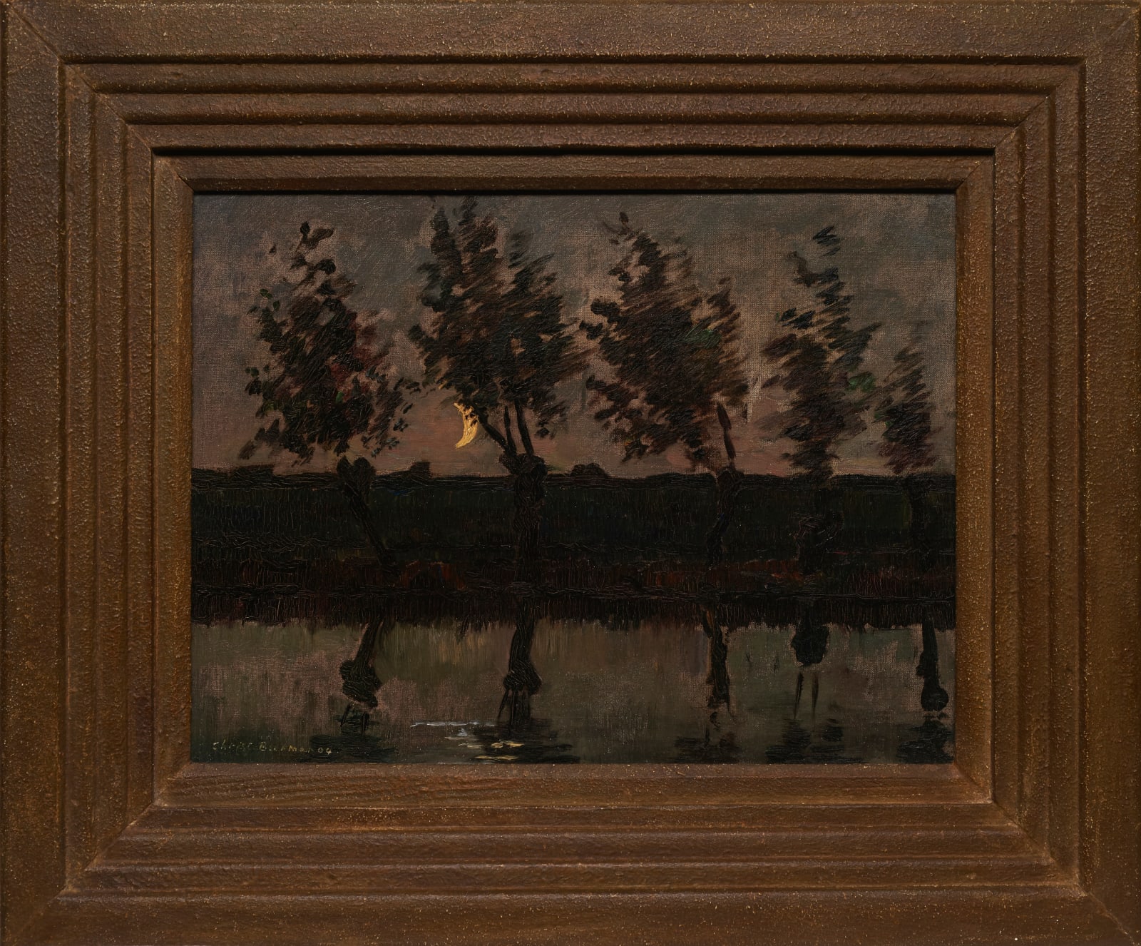 Chris Beekman (1887-1964) Moonlit landscape, 1904