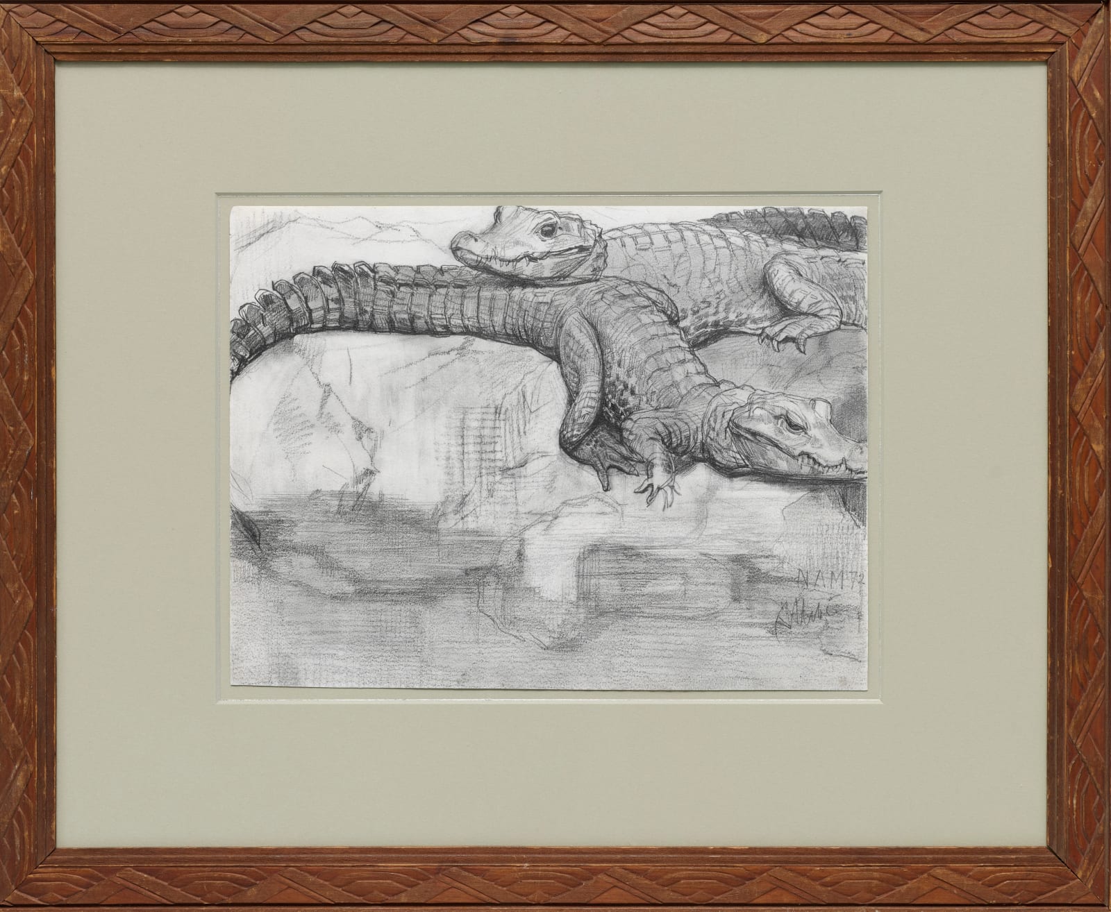 August Allebé, Crocodiles in Artis