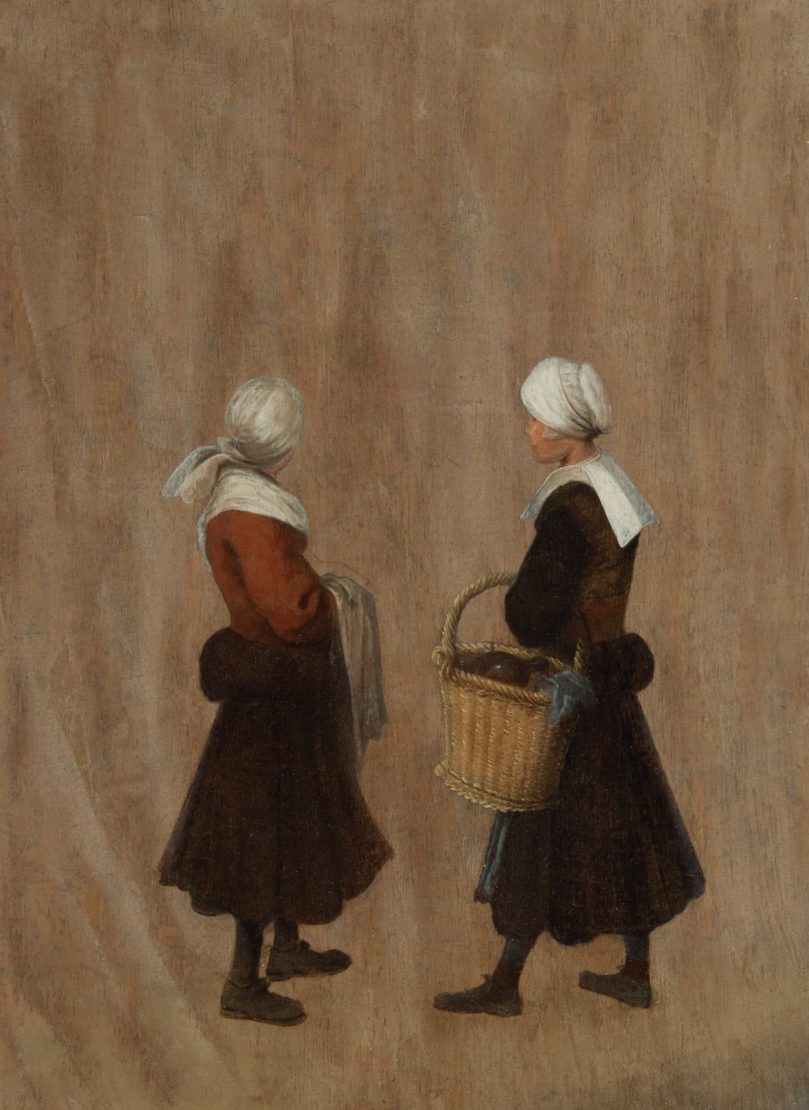 Jacobus Vrel (1617-1662), Two women conversing