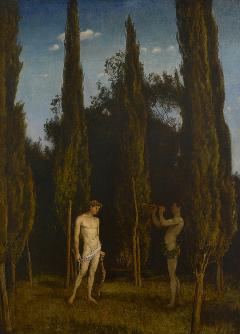 Hans Thoma (1839–1924), Apollo and Marsyas, 1888