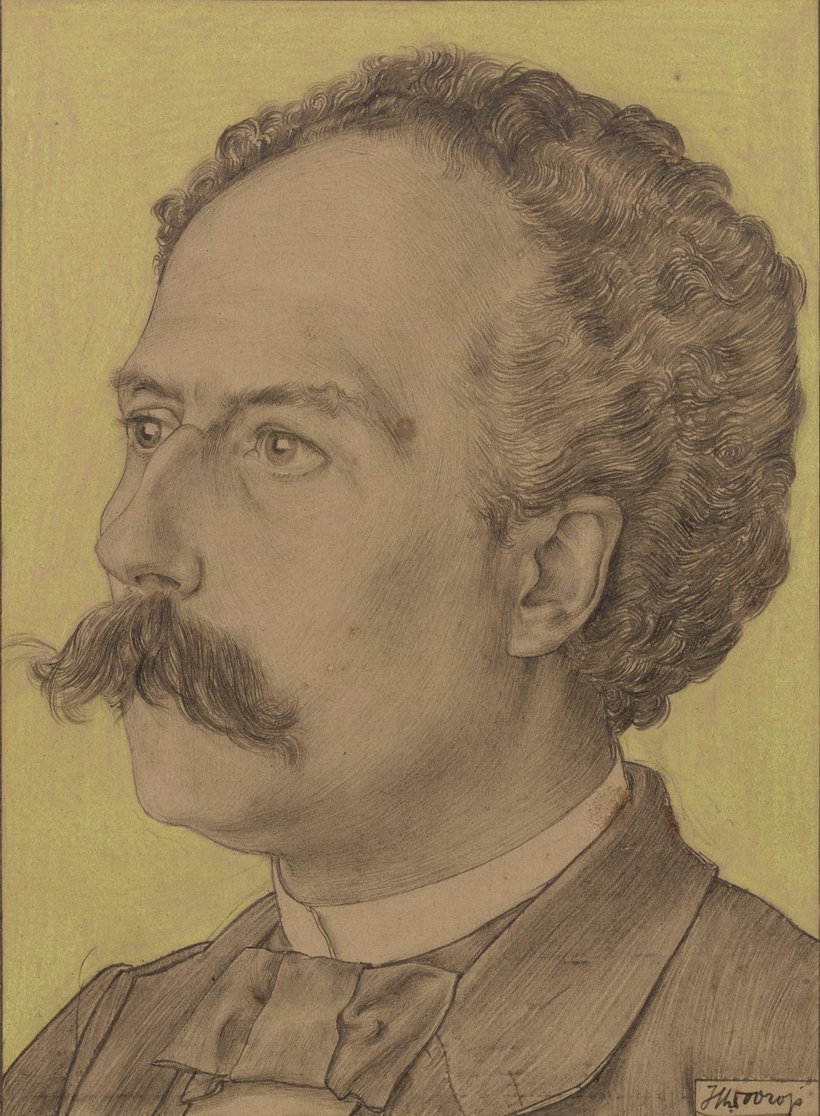 Jan Toorop, portrait of W.G. van Nouhuys, 1897