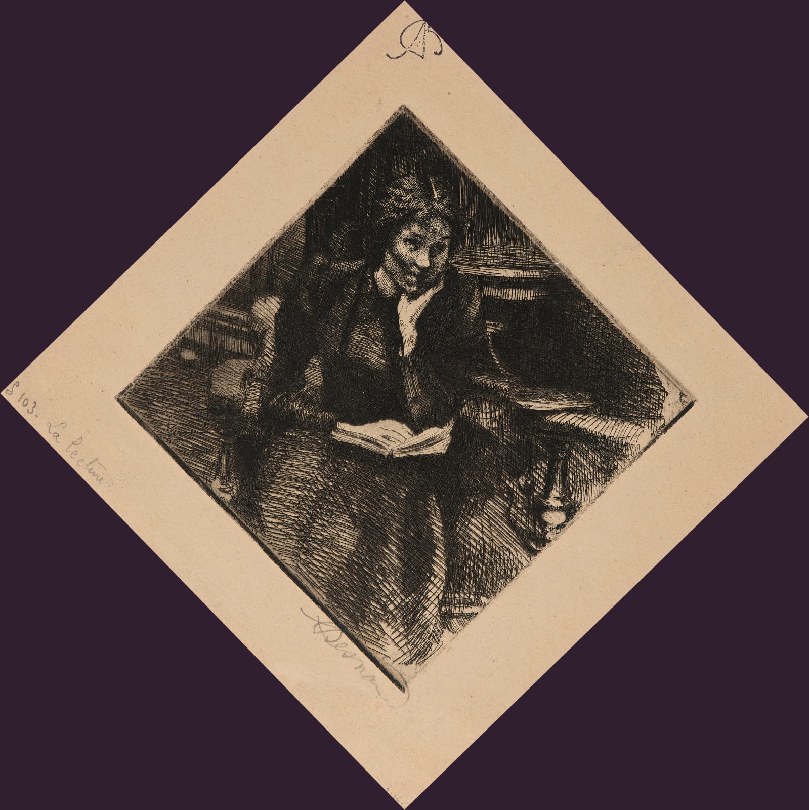 Albert Besnard (1849-1934), La Lecture, 1892
