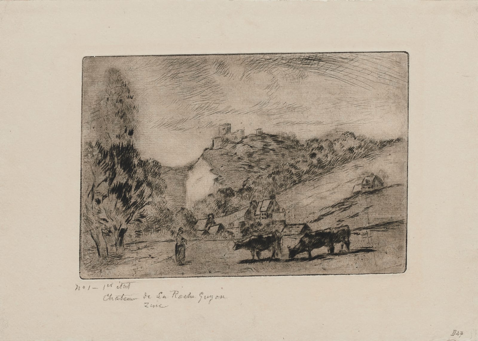 Camille Pissarro (1831-1903), The Castle of La Roche-Guyon (Château de la Roche-Guyon), 1880