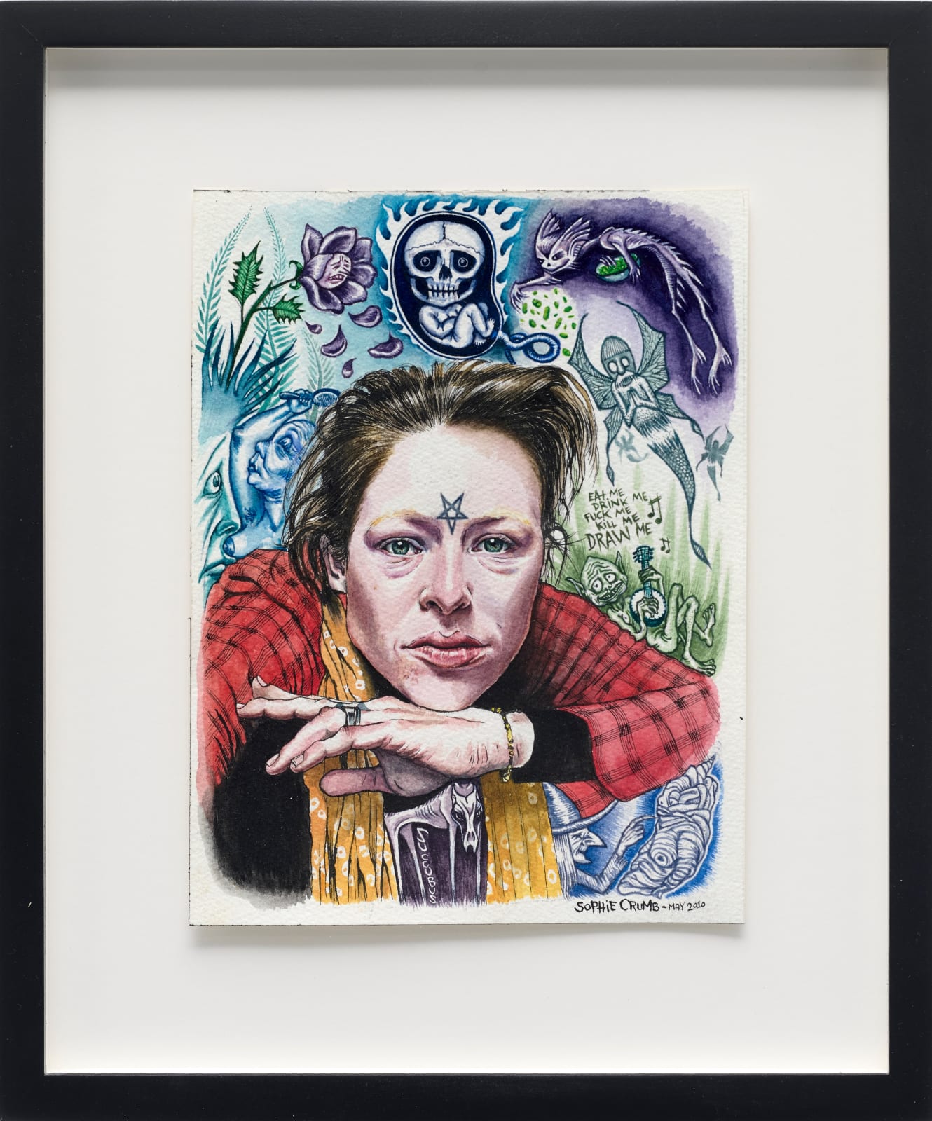 Sophie Crumb Sophie Manson (self portrait), 2010, colored pencil on paper