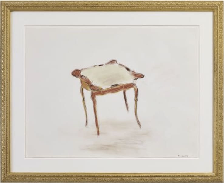 Karen Kilimnik, the game table, 1985