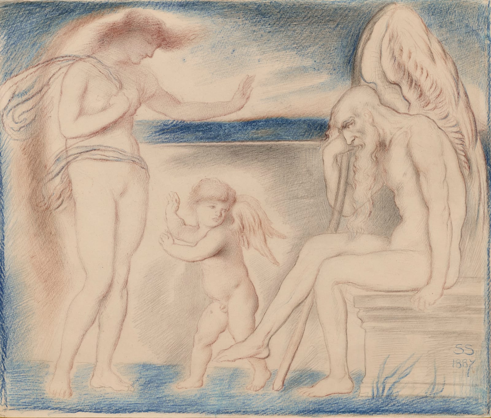 Simeon Solomon (1840-1905) Three Ages of Man, 1887