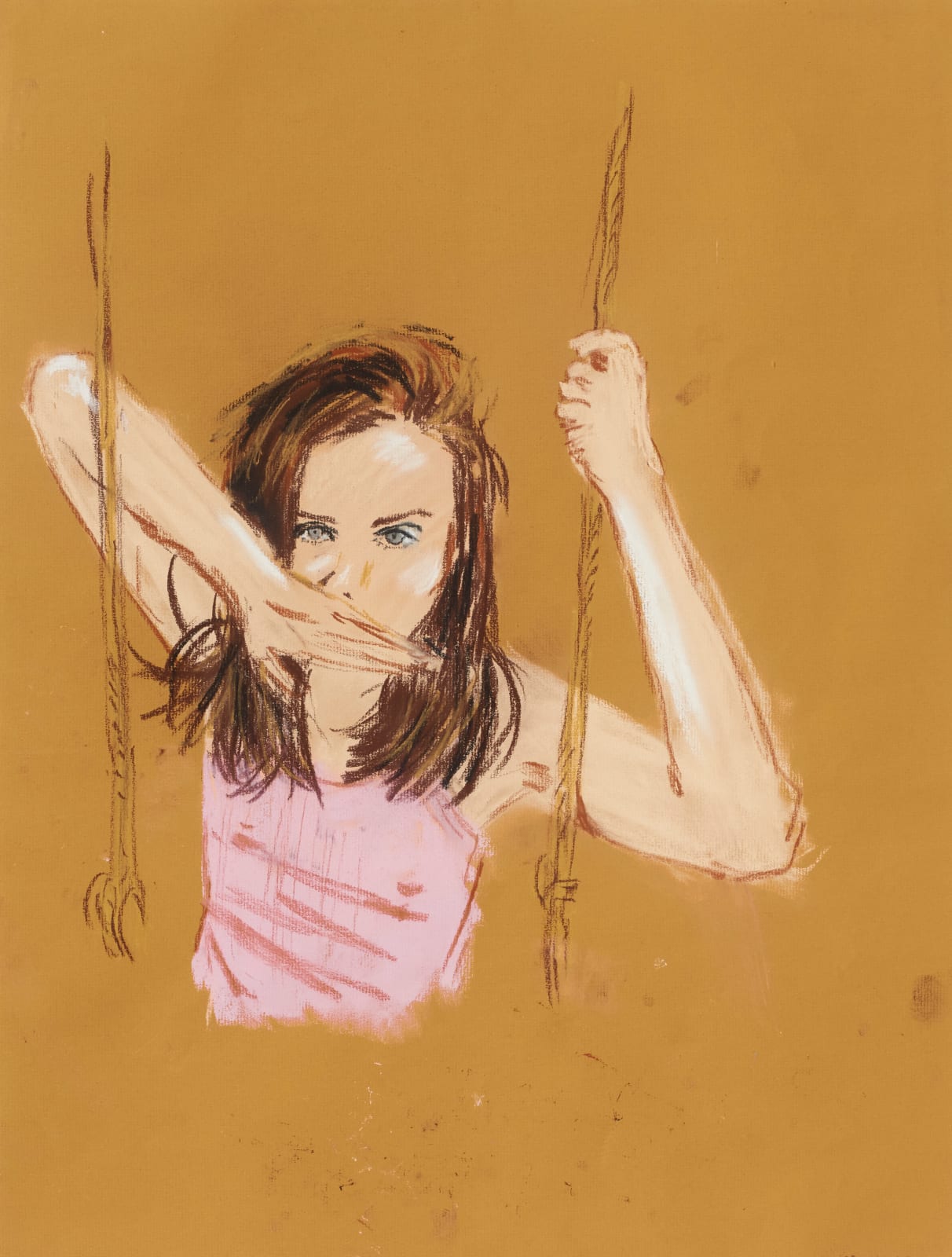 Karen Kilimnik Roman Polanski's wife, 1992 Dated '11:35AM July 1992' Pastel on paper