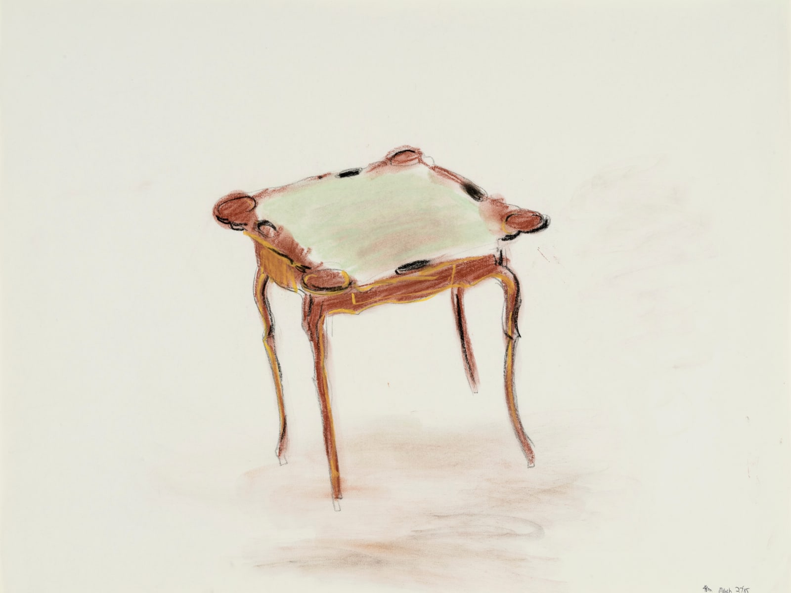 Karen Kilimnik, the game table, 1985