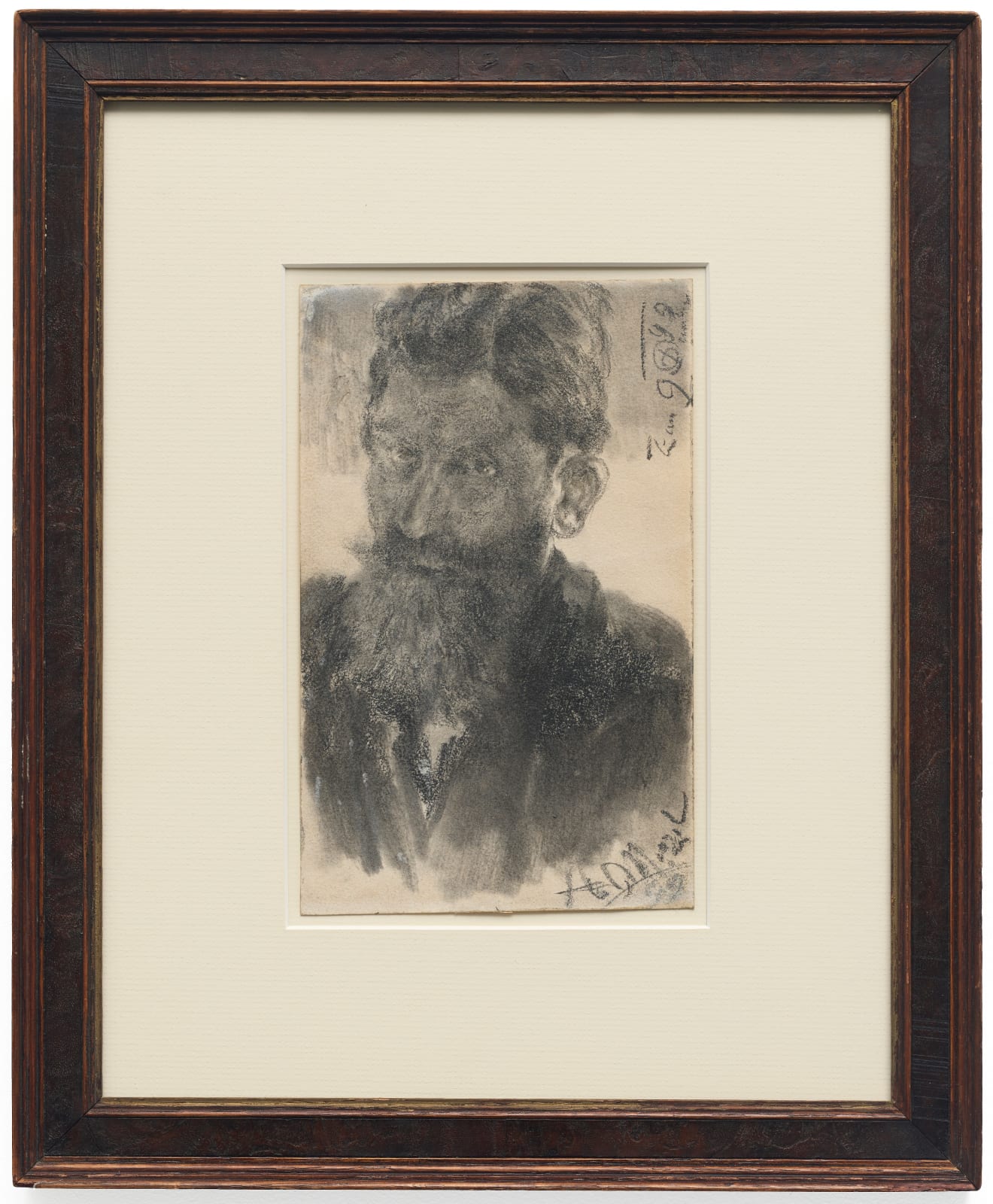 Adolph von Menzel, Portrait of a Bearded Man