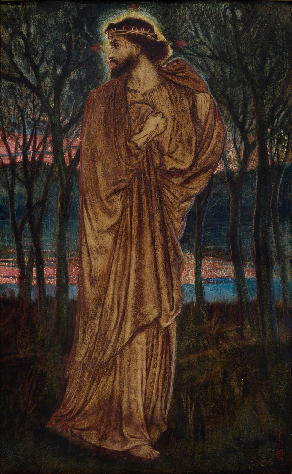 Simeon Solomon, Who is He that Cometh from Edom with Dyed Garments from Bozrah?