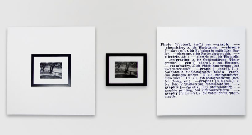 Joseph Kosuth One and Three Photographs [Eng./Germ.], 1965