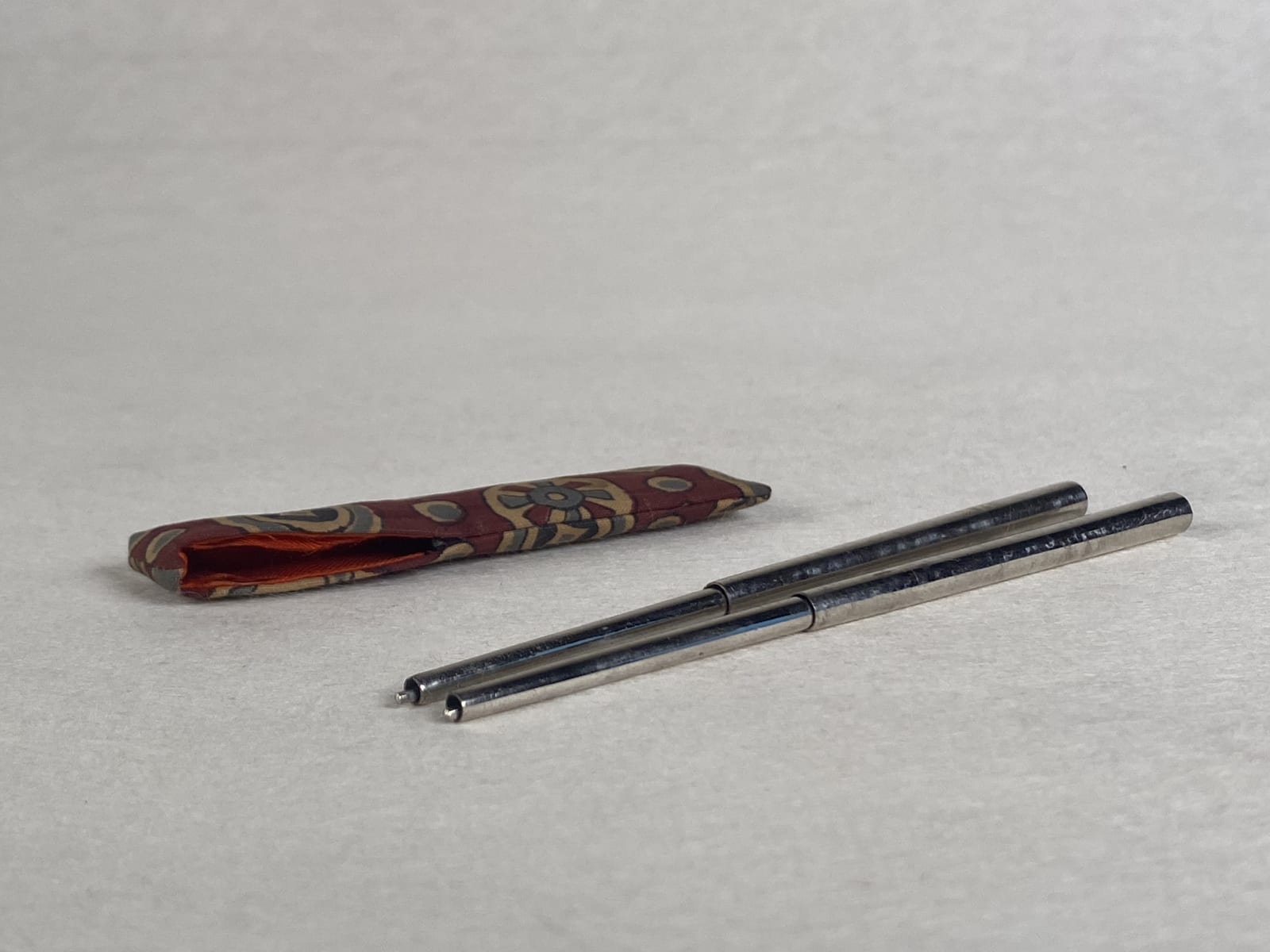 artisan's name unknown, Red Chopstick Case , Taisho Era (1912-1926)
