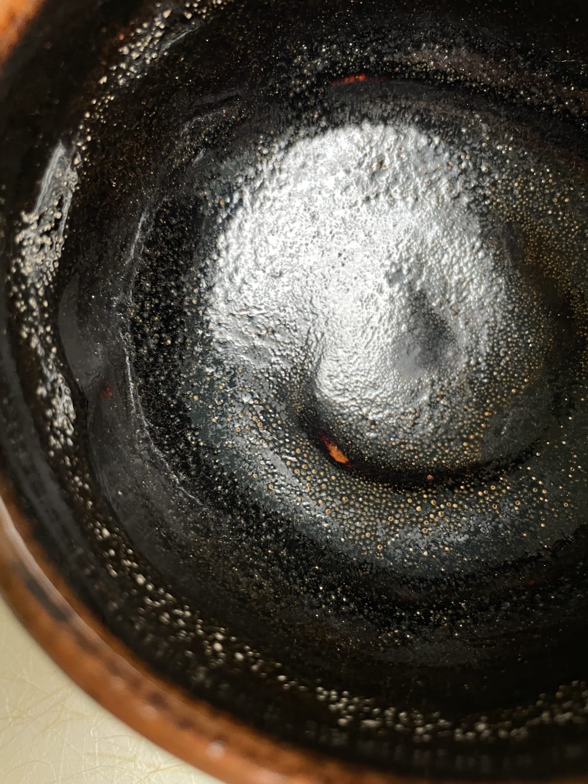 Kuro Raku Chawan, early 1900s