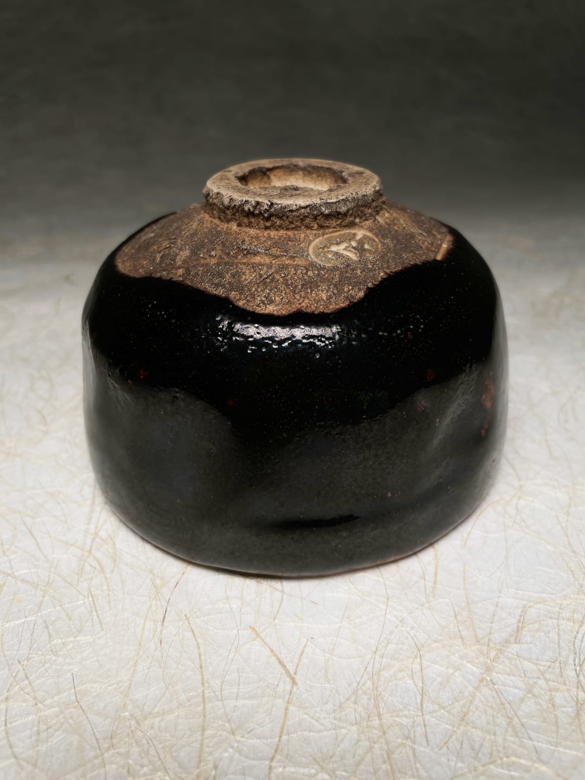 Kuro Raku Chawan, early 1900s