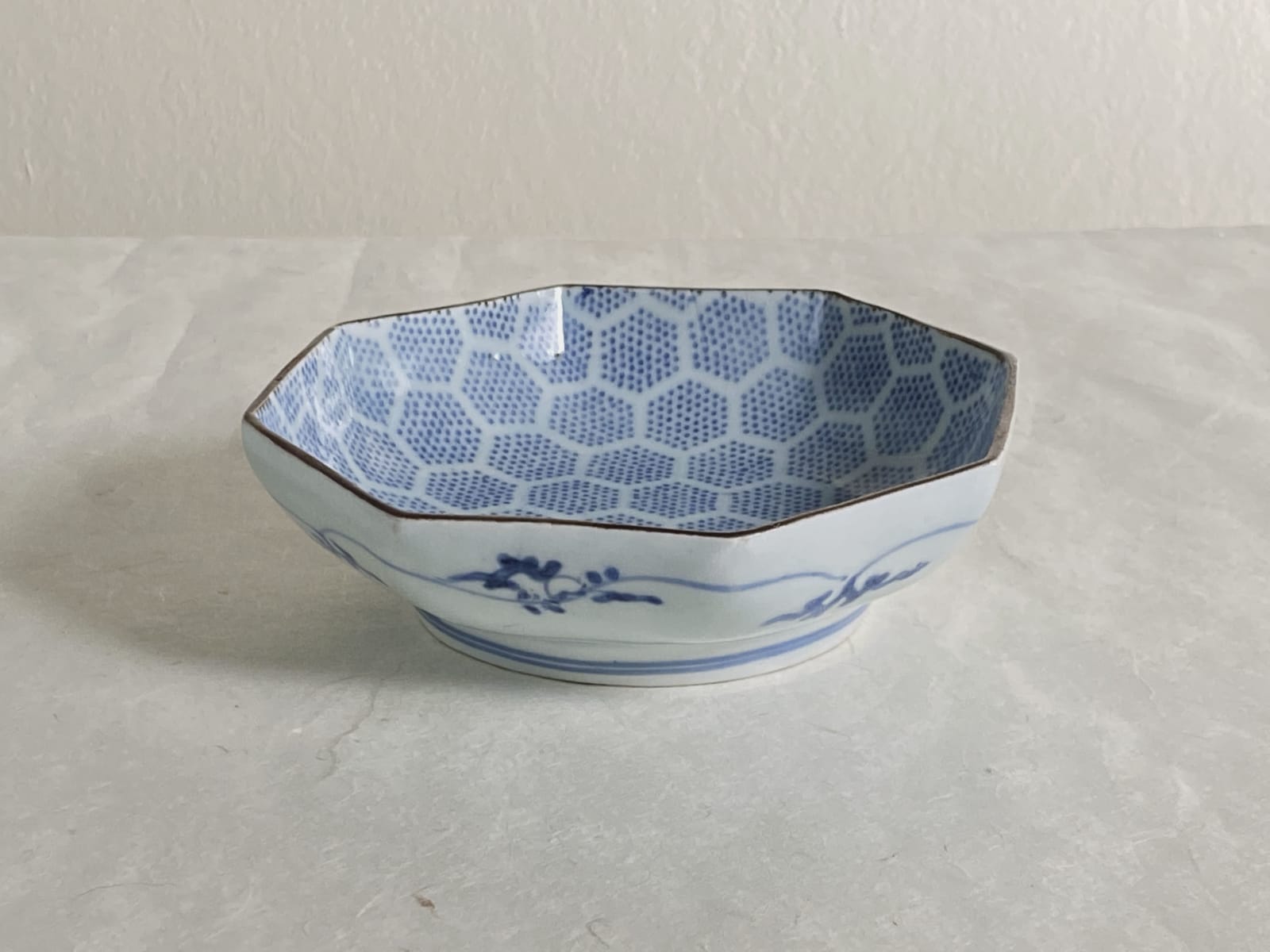 artisan's name unknown, Ko-imari Surie Komon-gara plate set of 5 , mid. 18th century