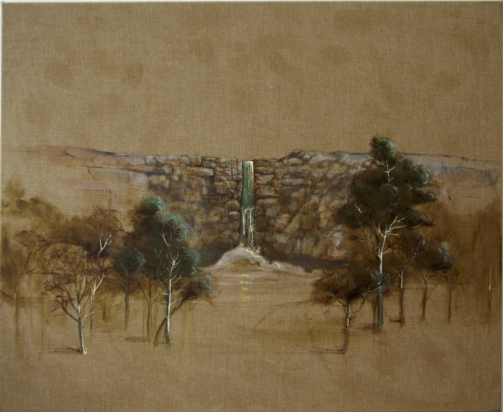 Hans Benda, Waterfall Moonlight, 2020