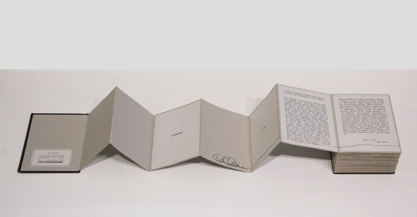 Ken Ohara, with (maquette for publication), 1998