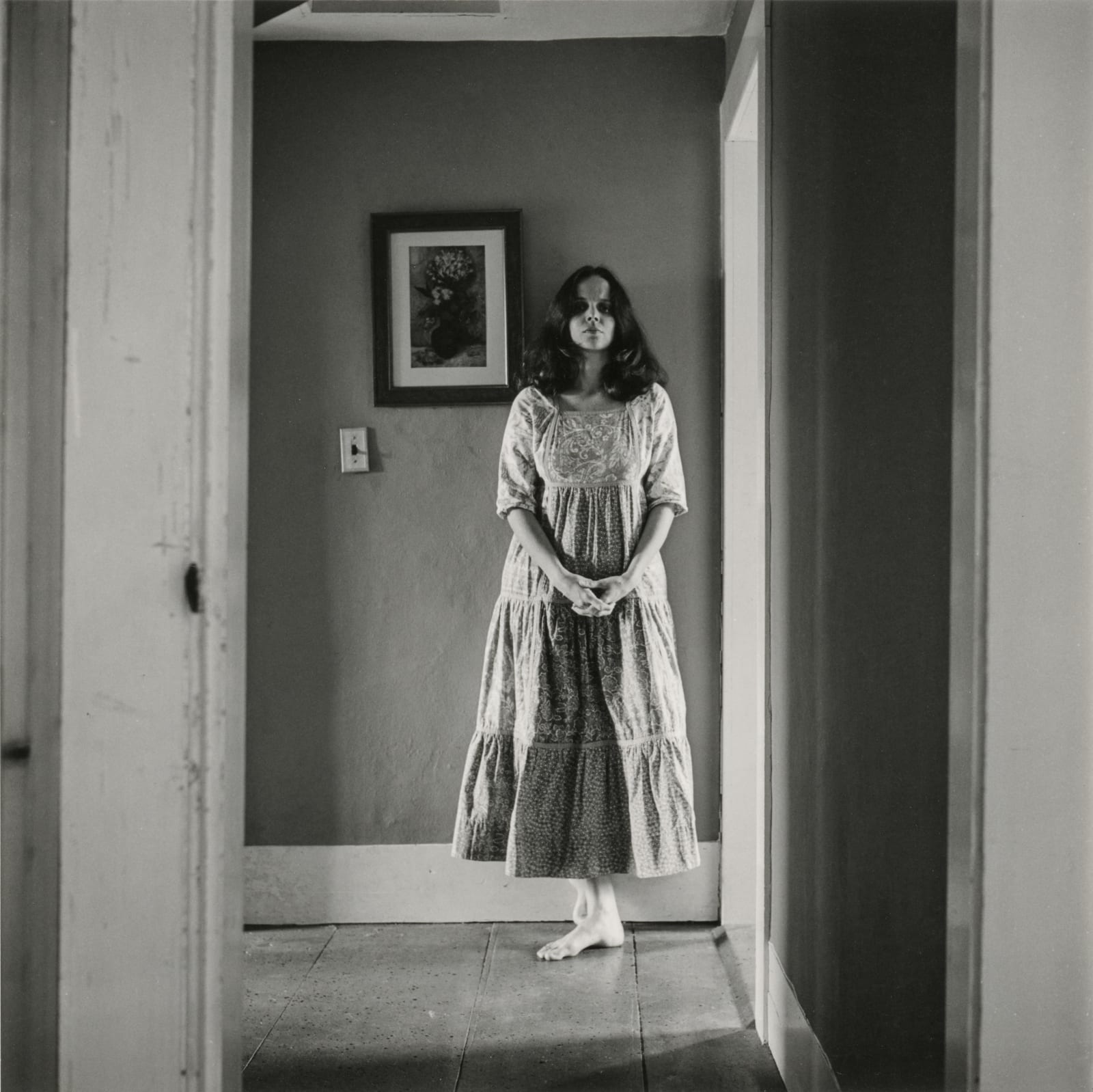 Melissa Shook, Wellfleet, (painting, clothed), November 1973