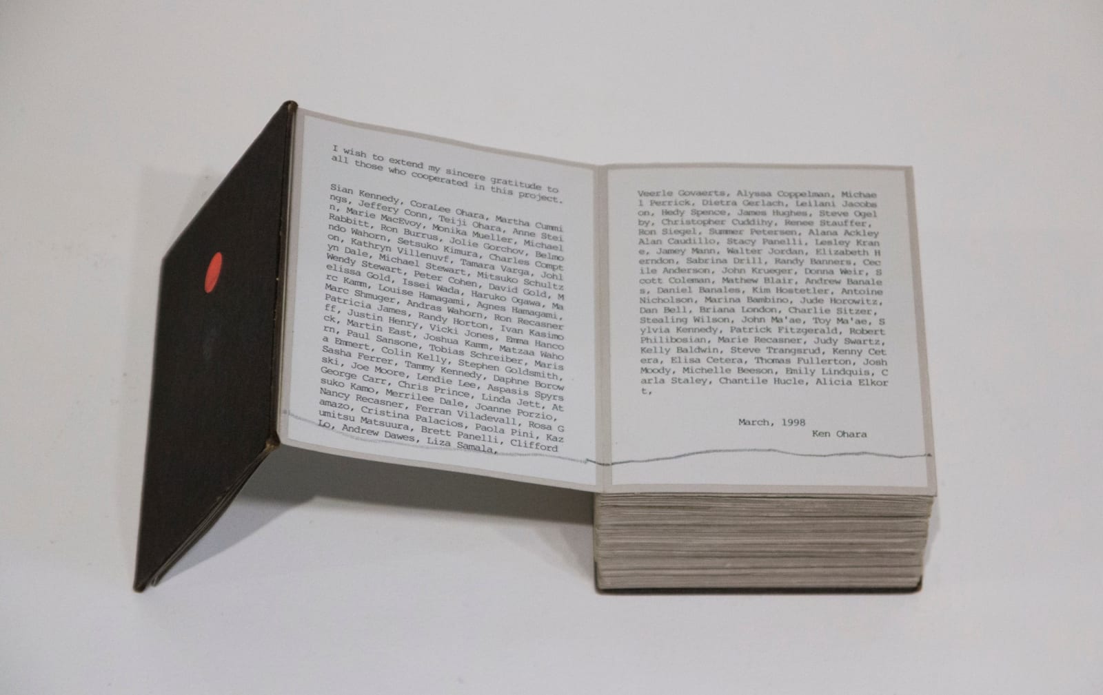 Ken Ohara, with (maquette for publication), 1998