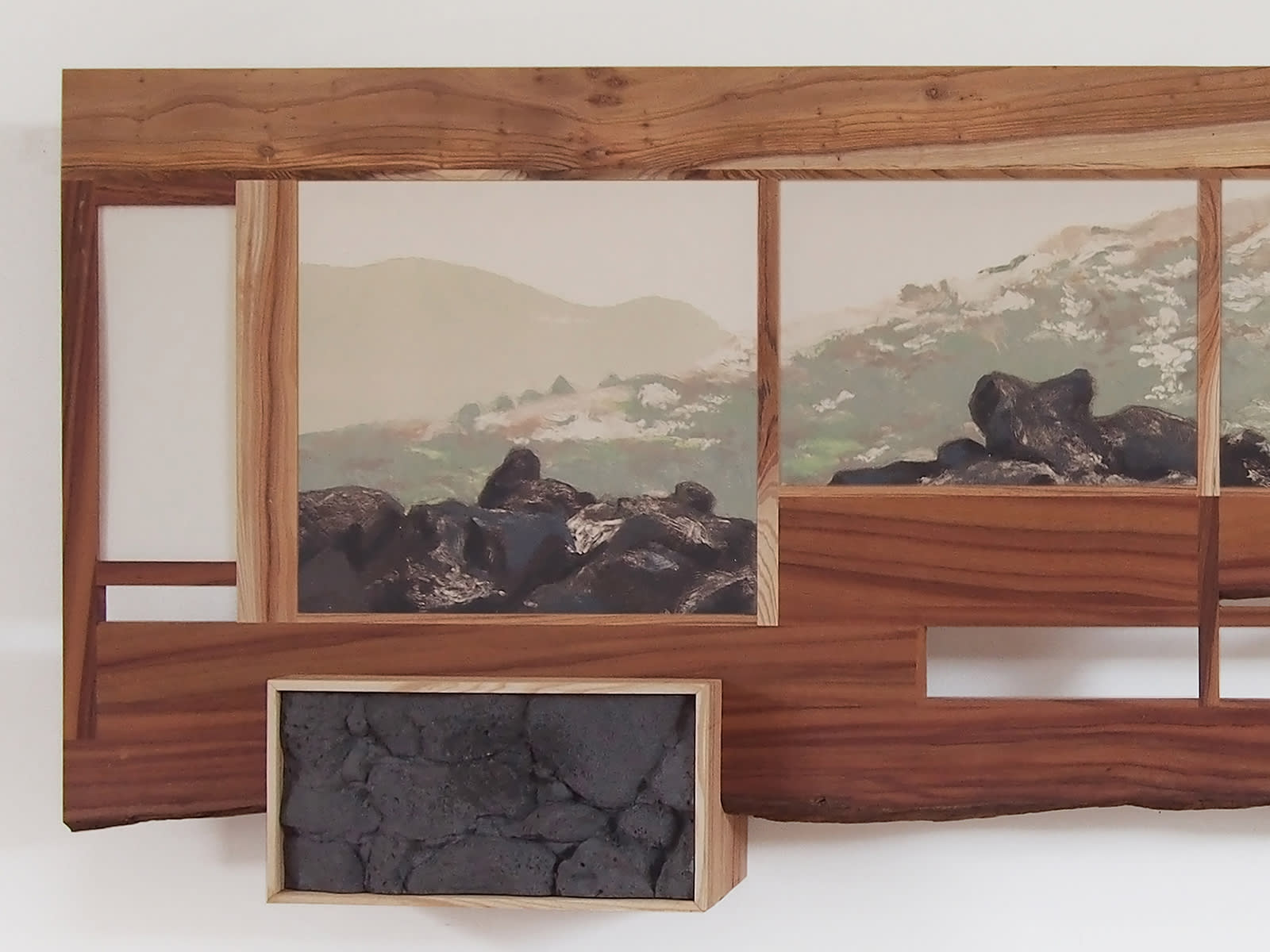 Jonathan Yukio Clark, Sakura in Volcanic Landscape, 2022