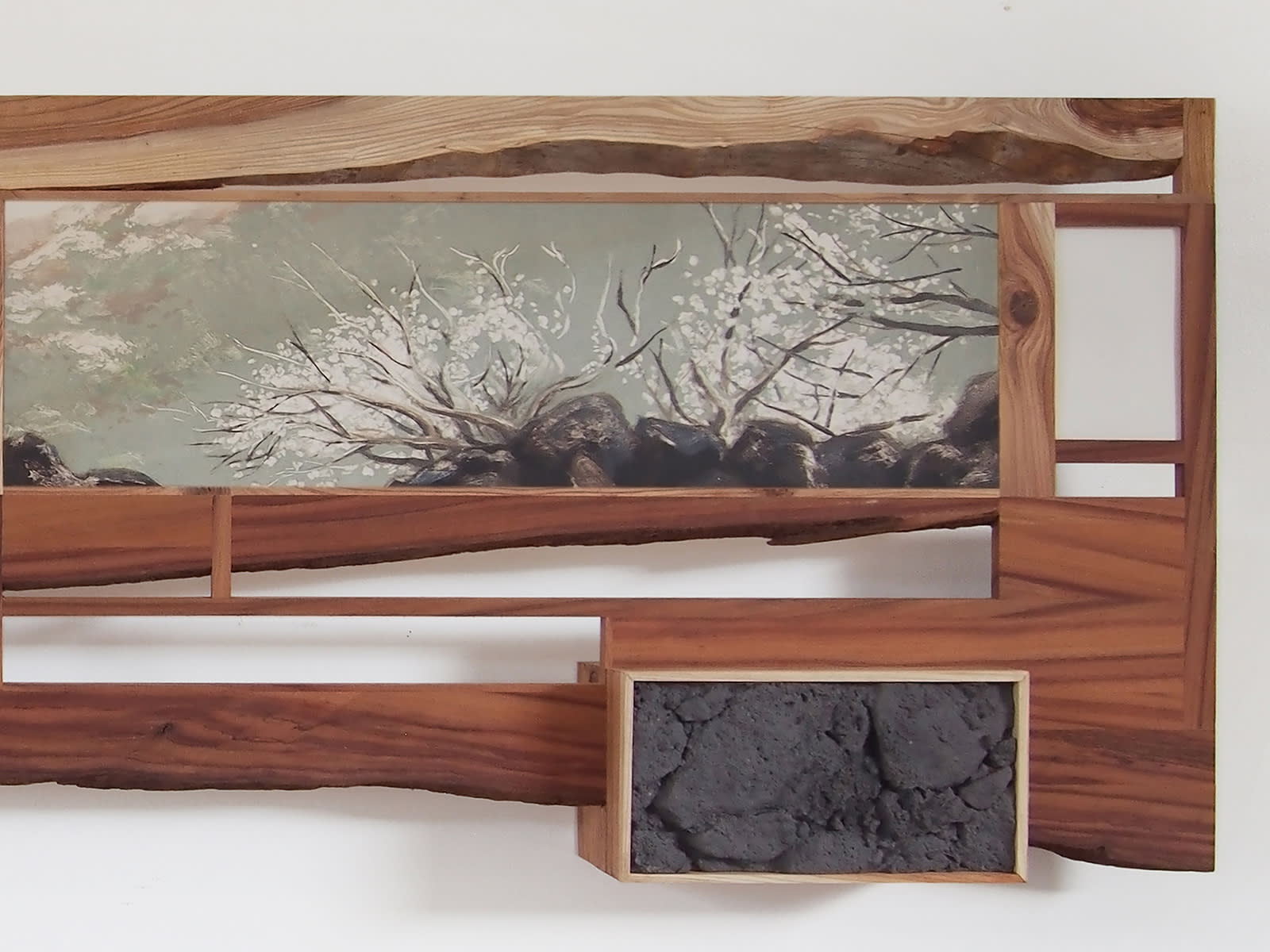 Jonathan Yukio Clark, Sakura in Volcanic Landscape, 2022