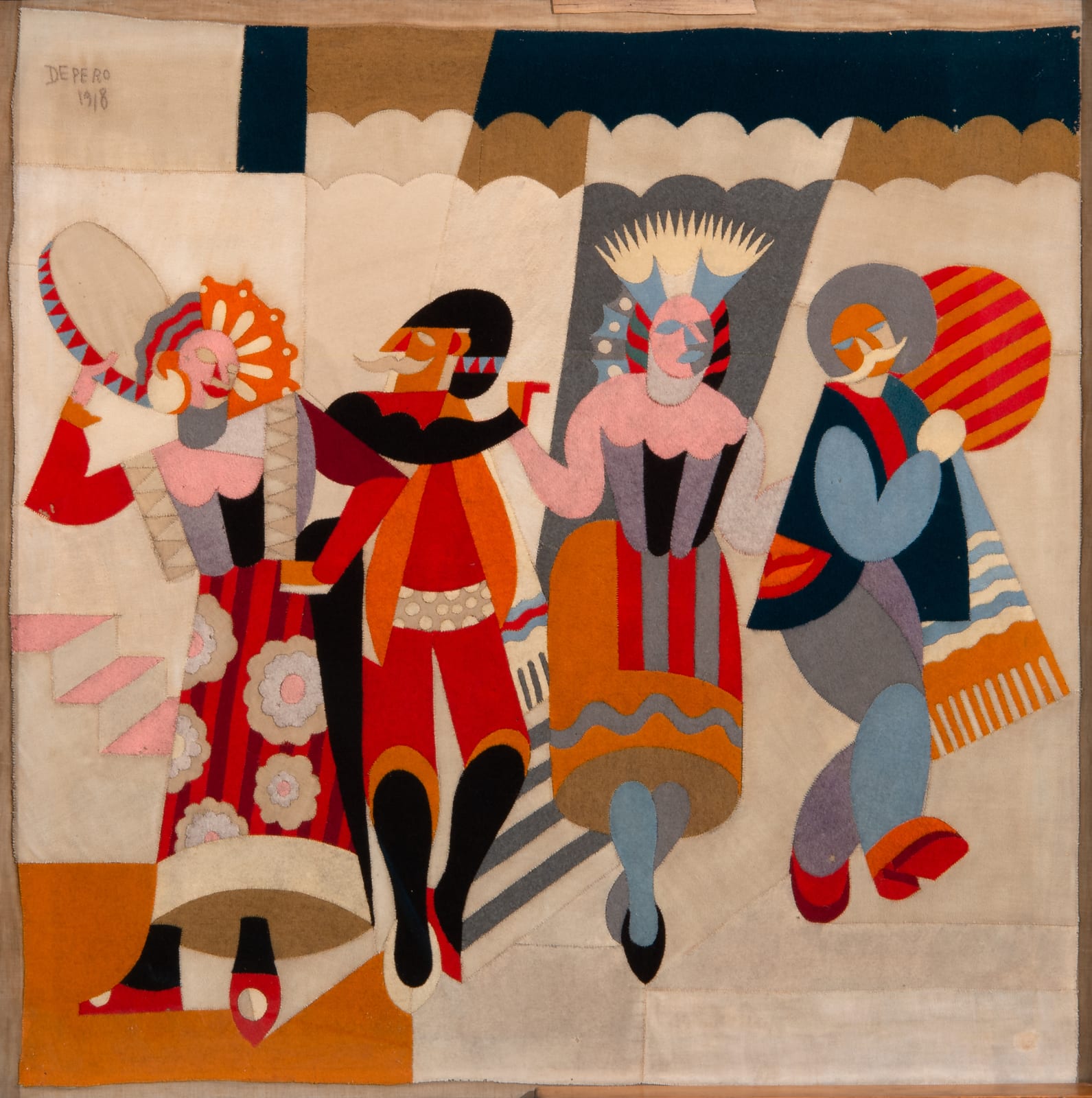 Fortunato Depero, Tarantella, 1918