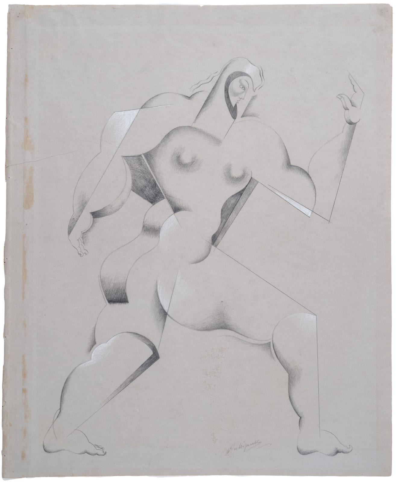 Alexander Archipenko, Title Unknown (Walking), circa 1919