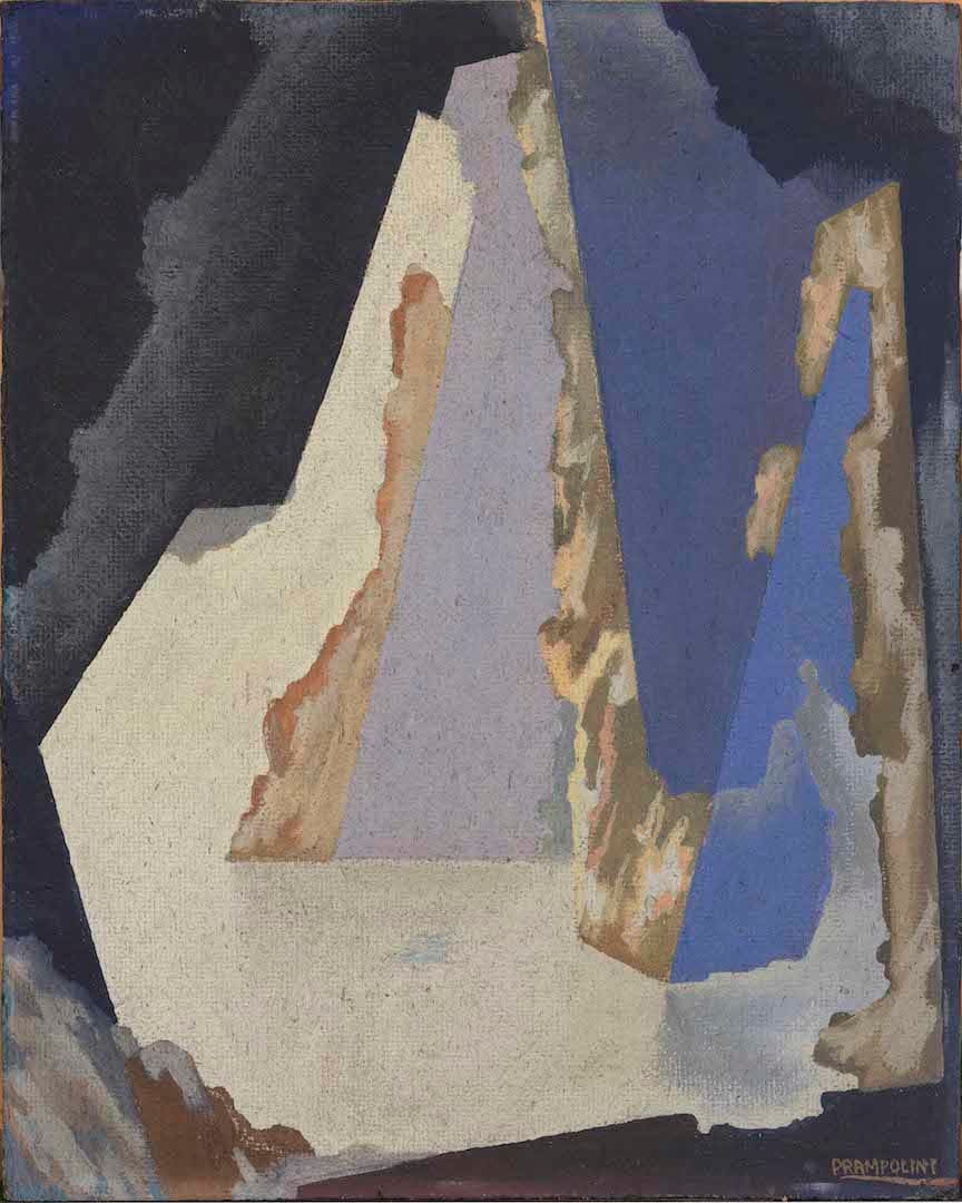 Enrico Prampolini, Grotta verde. Architettura dello spazio, 1928