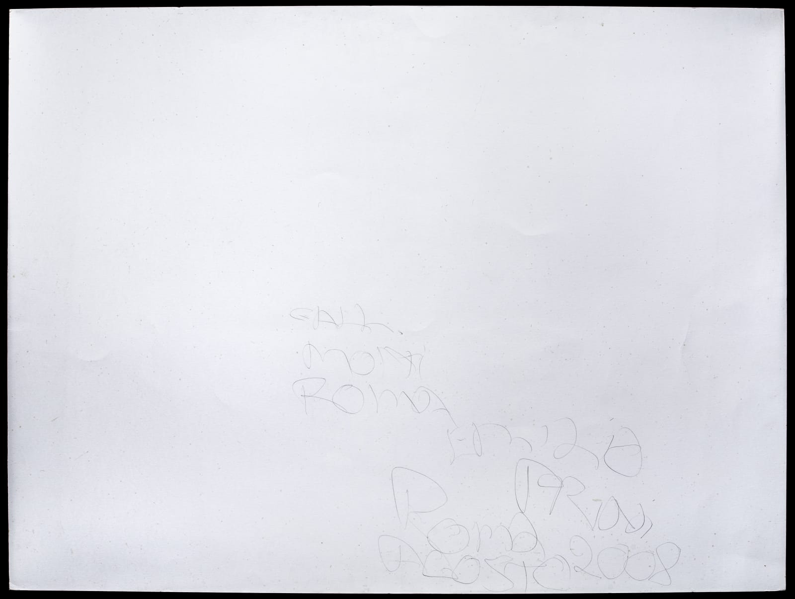 Emilio Prini, IO (serie di fogli 70x100 per Pio Monti, Roma), 2008