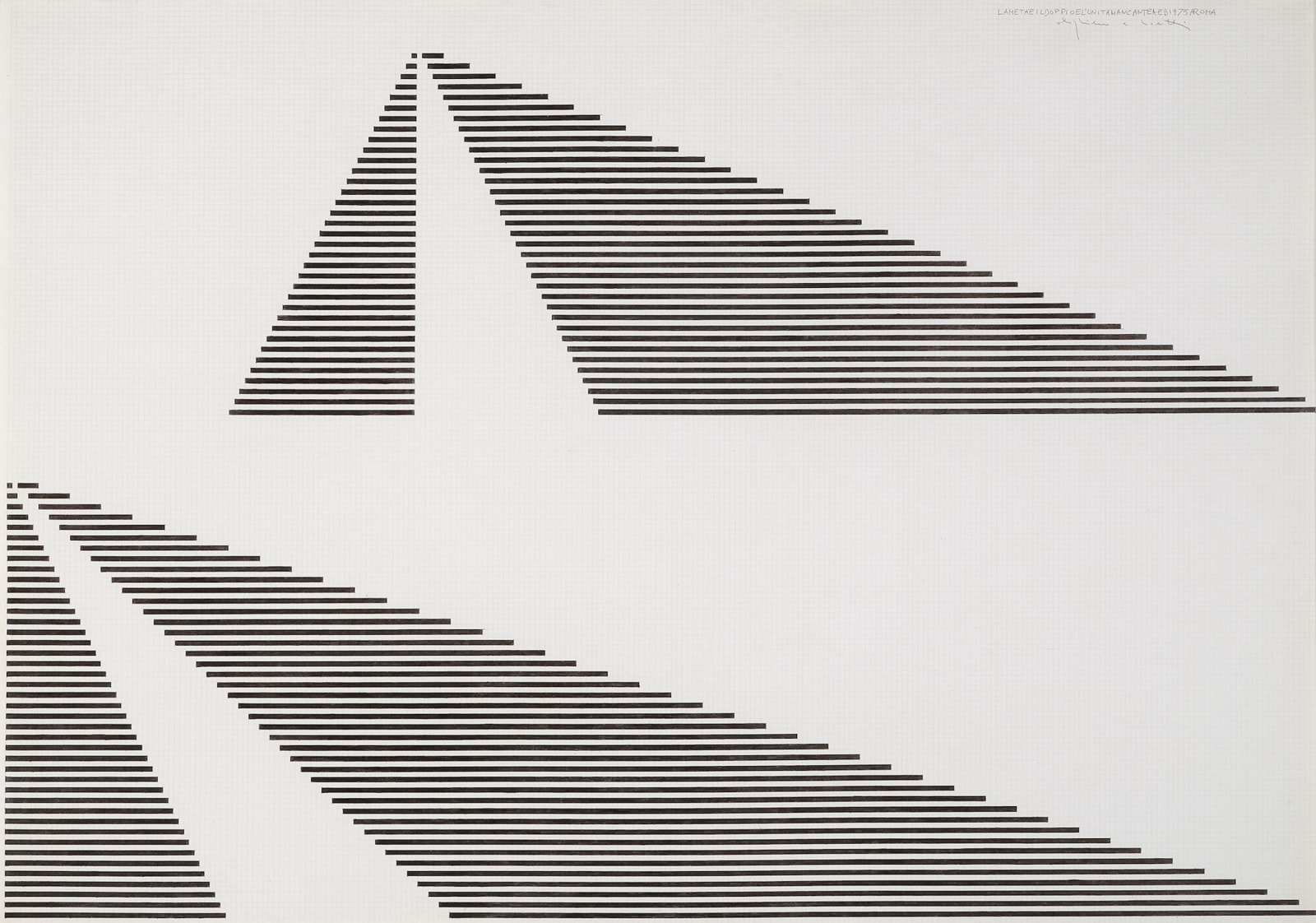 Alighiero Boetti, La meta', il doppio e l'unita' mancante, 1975