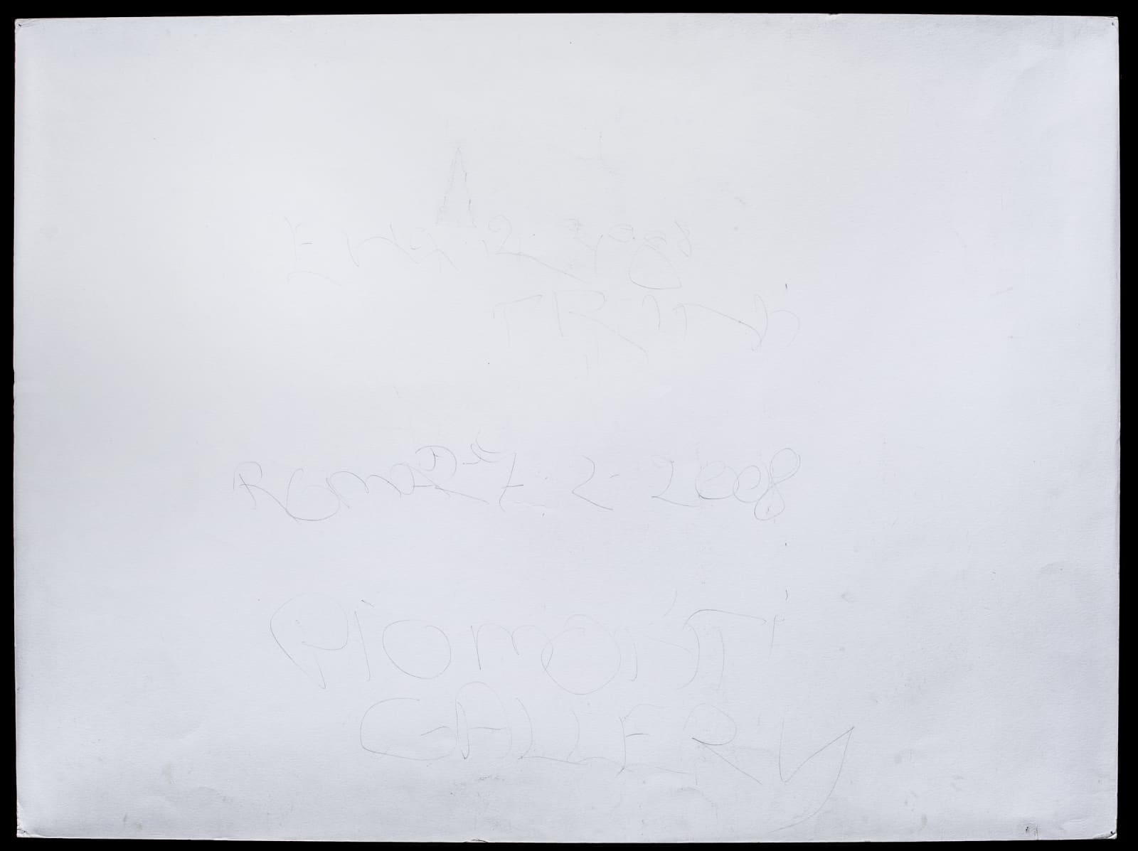 Emilio Prini, Art Contemporary (serie di fogli 70x100 per Pio Monti, Roma), 2008