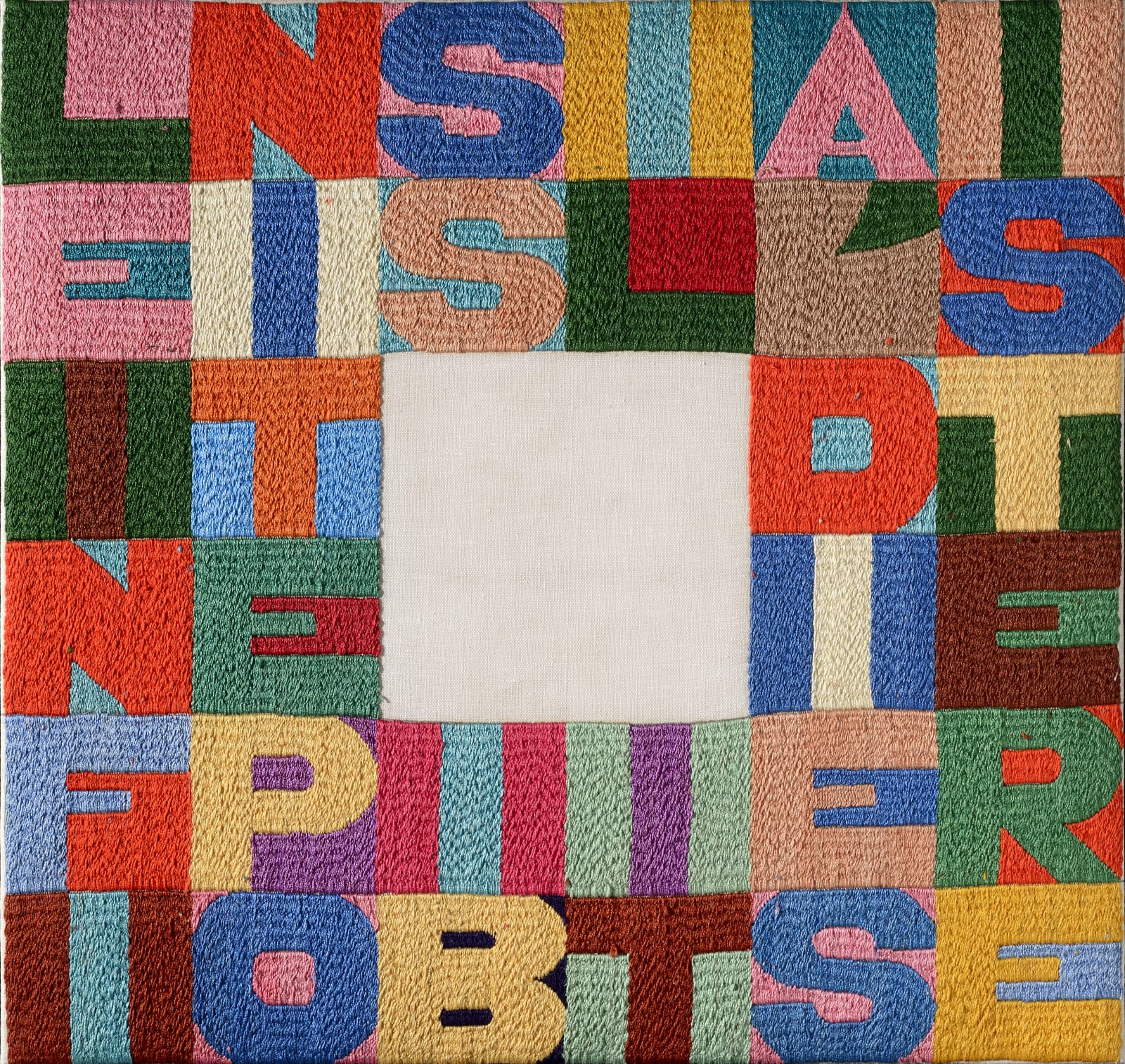 Alighiero Boetti, Le infinite possibilità di esistere, 1989 ca.