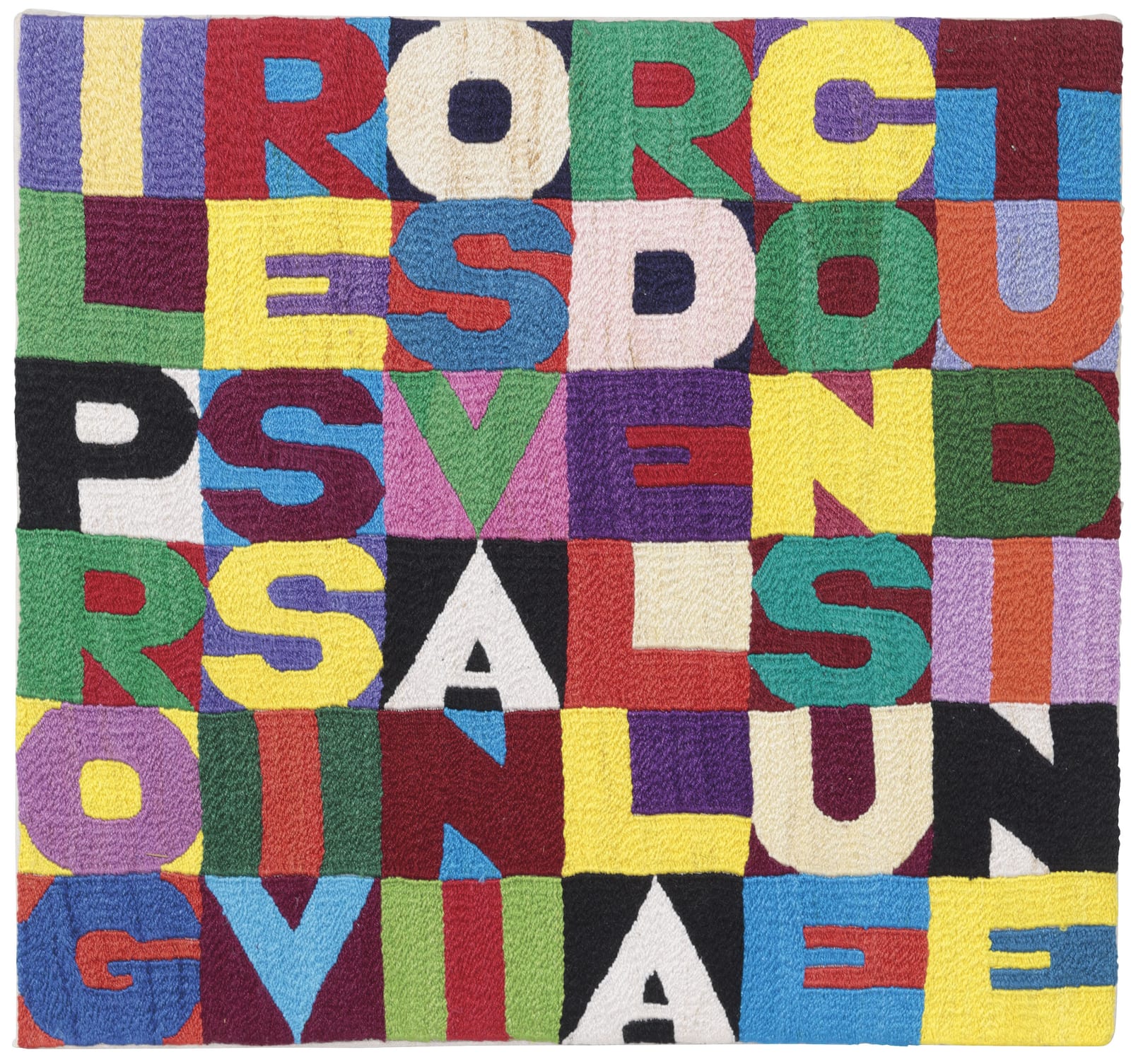 Alighiero Boetti, Il progressivo svanir della consuetudine, 1980-1990 ca.