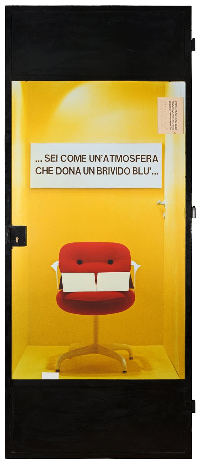 Emilio Prini, Vetrina, 1974-1975