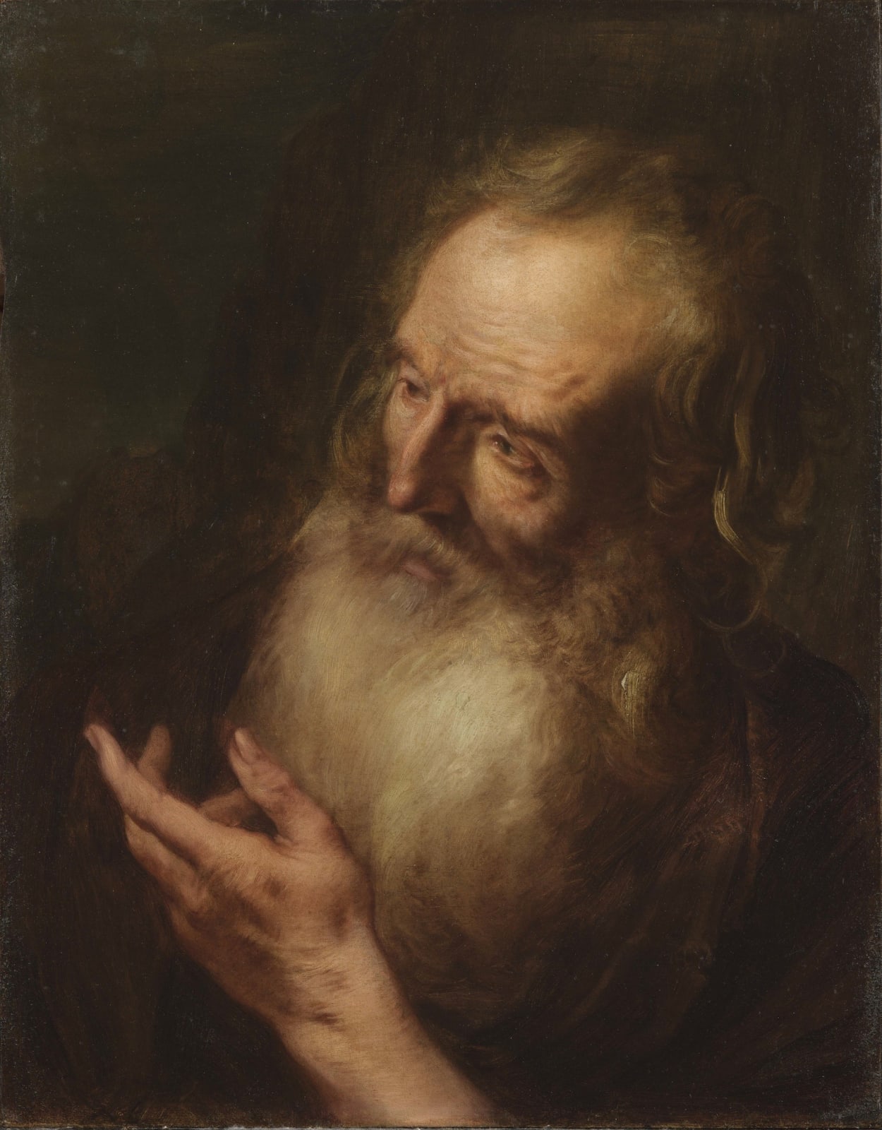 Giovan Battista Discepoli called lo Zoppo da Lugano, Head of a Saint