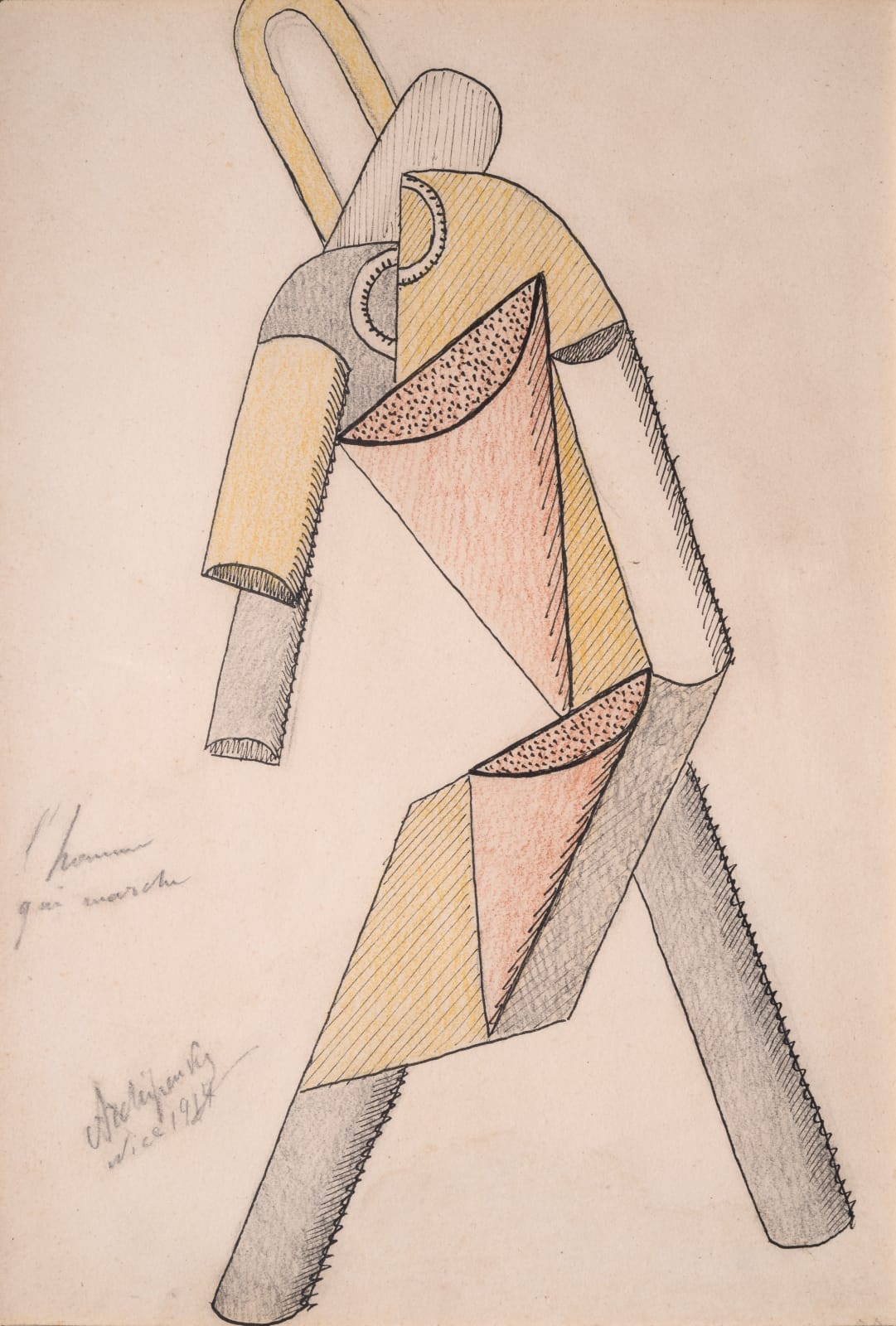 Alexander Archipenko, Walking Man, circa 1914 -1955