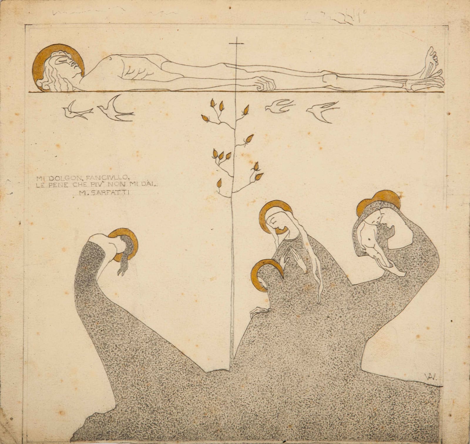 Adolfo Wildt, Mi dolgon fanciullo..., 20s, XX Century