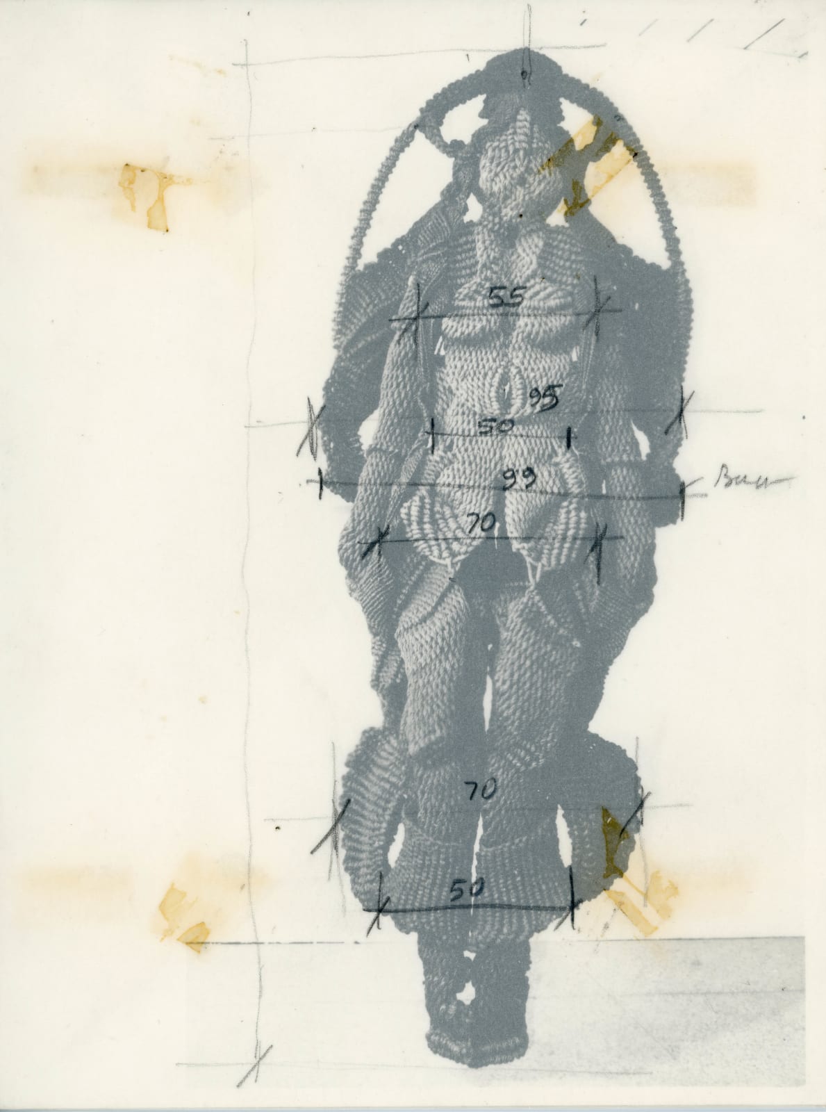 Mrinalini Mukherjee, WOMEN ON SWING - INSTALLATION INSTRUCTION, 1989