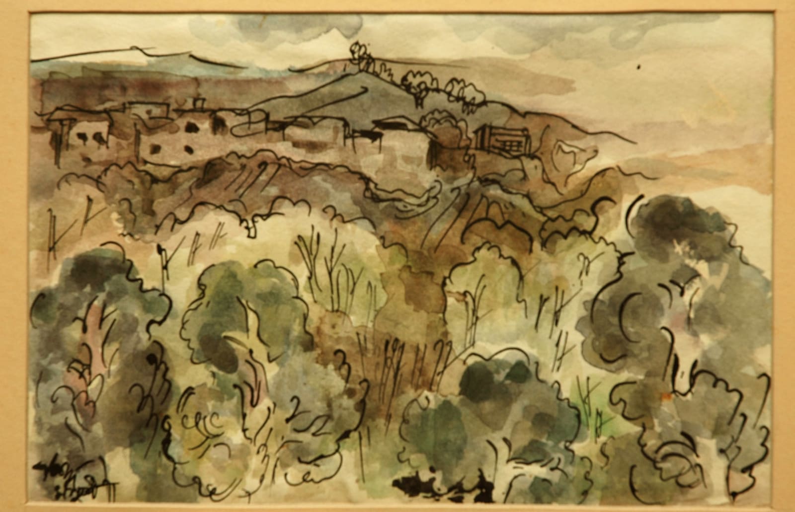 Benode Behari Mukherjee, Rajpur Landscape, 1953