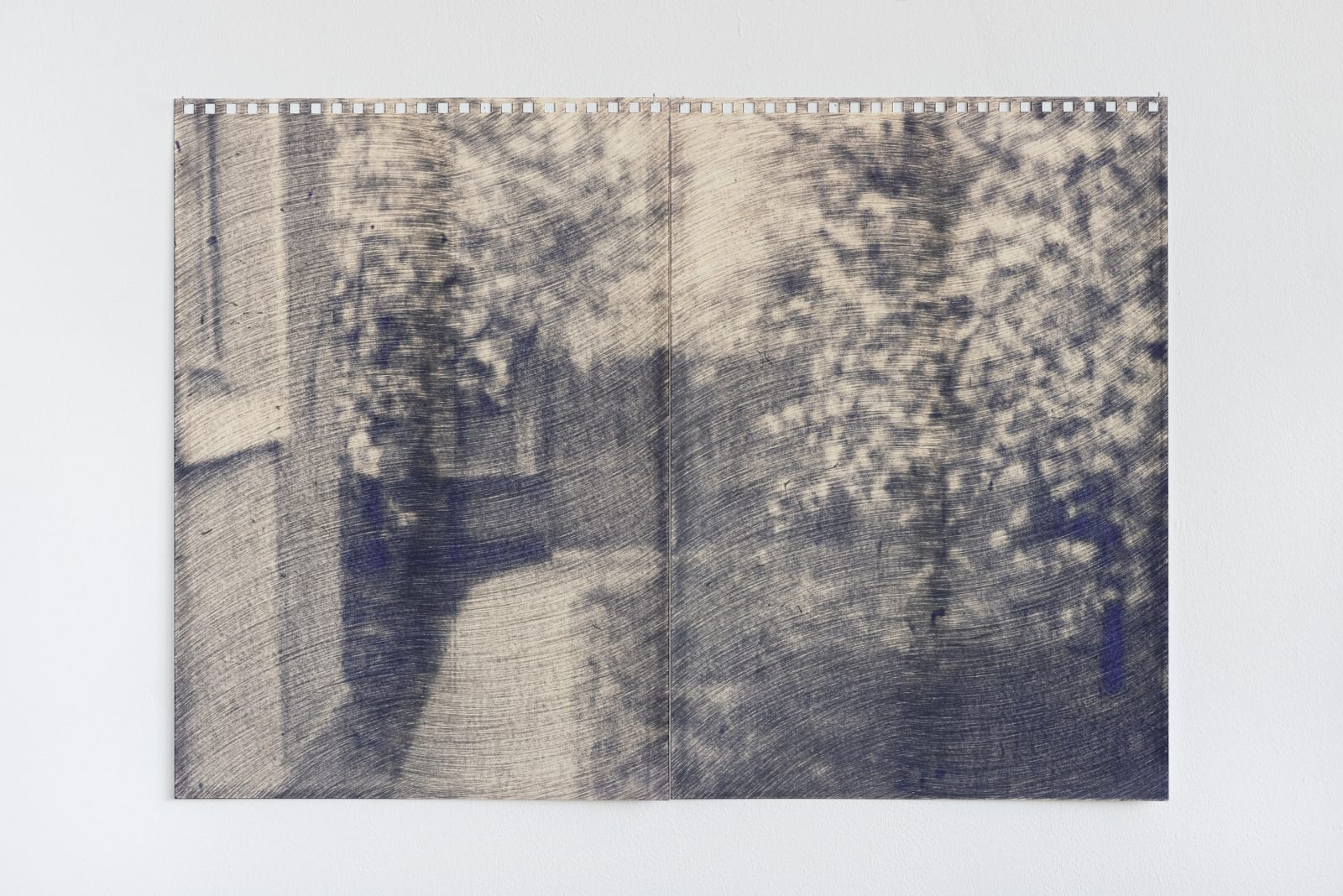 Razvan Anton, Fading Study (blossoming trees in the courtyard), 2023