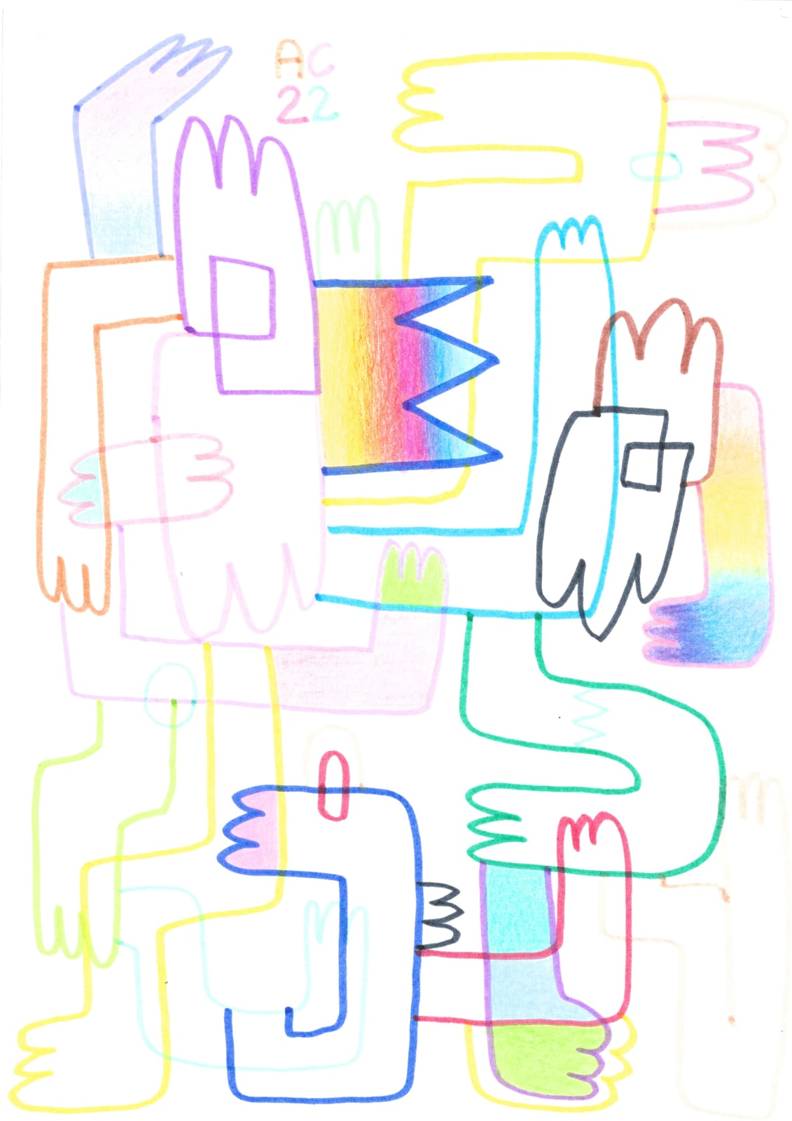 Andrei Costache, Drawing 73, 2022