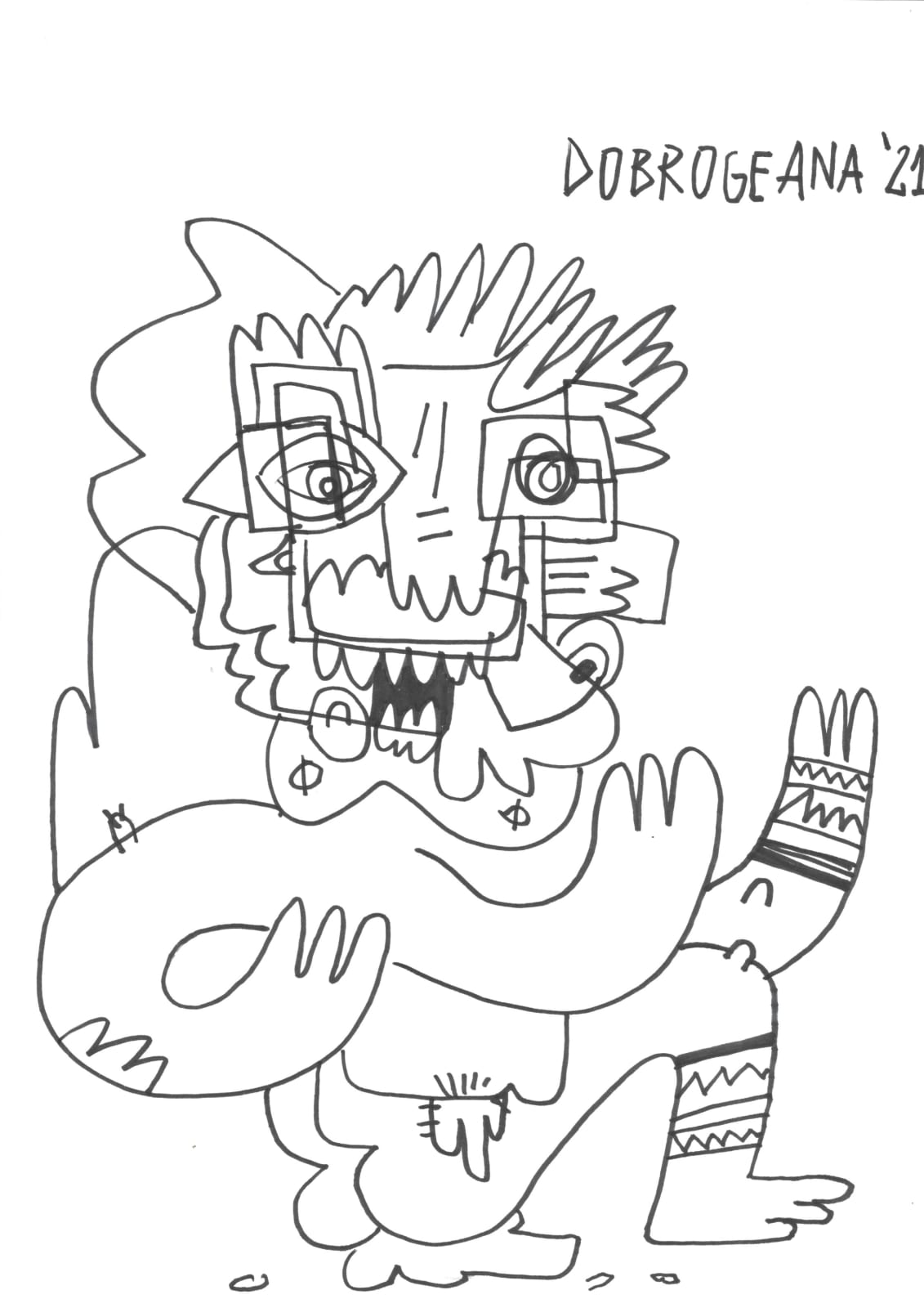 Andrei Costache, Drawing 63, 2021