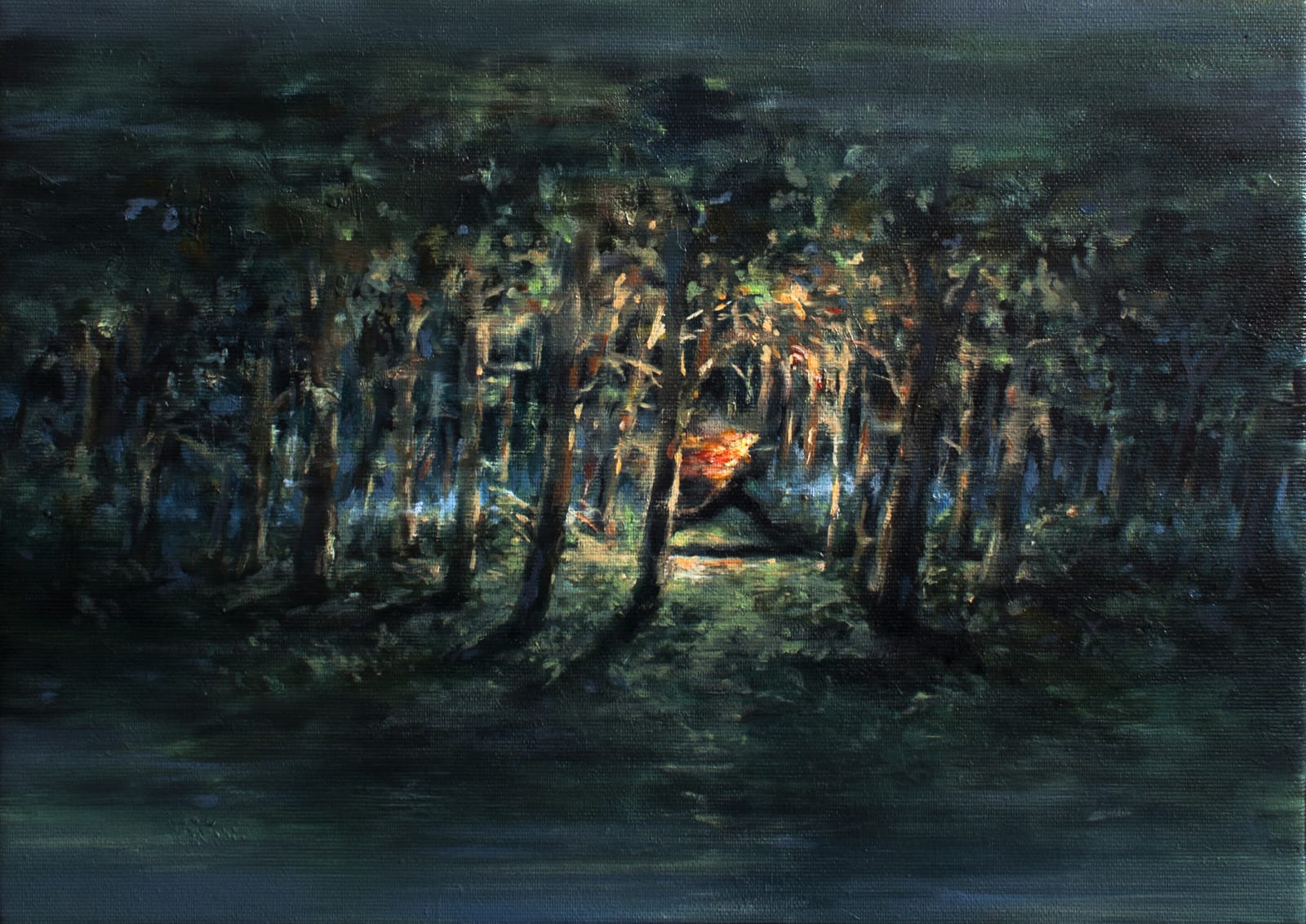 Andrei Gamarț, A Running Man Seen From the Train Window, 2018