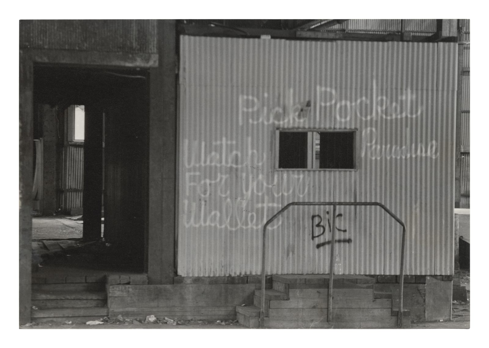 Alvin Baltrop, The Piers (graffiti in warehouse), n.d (1975-1986)